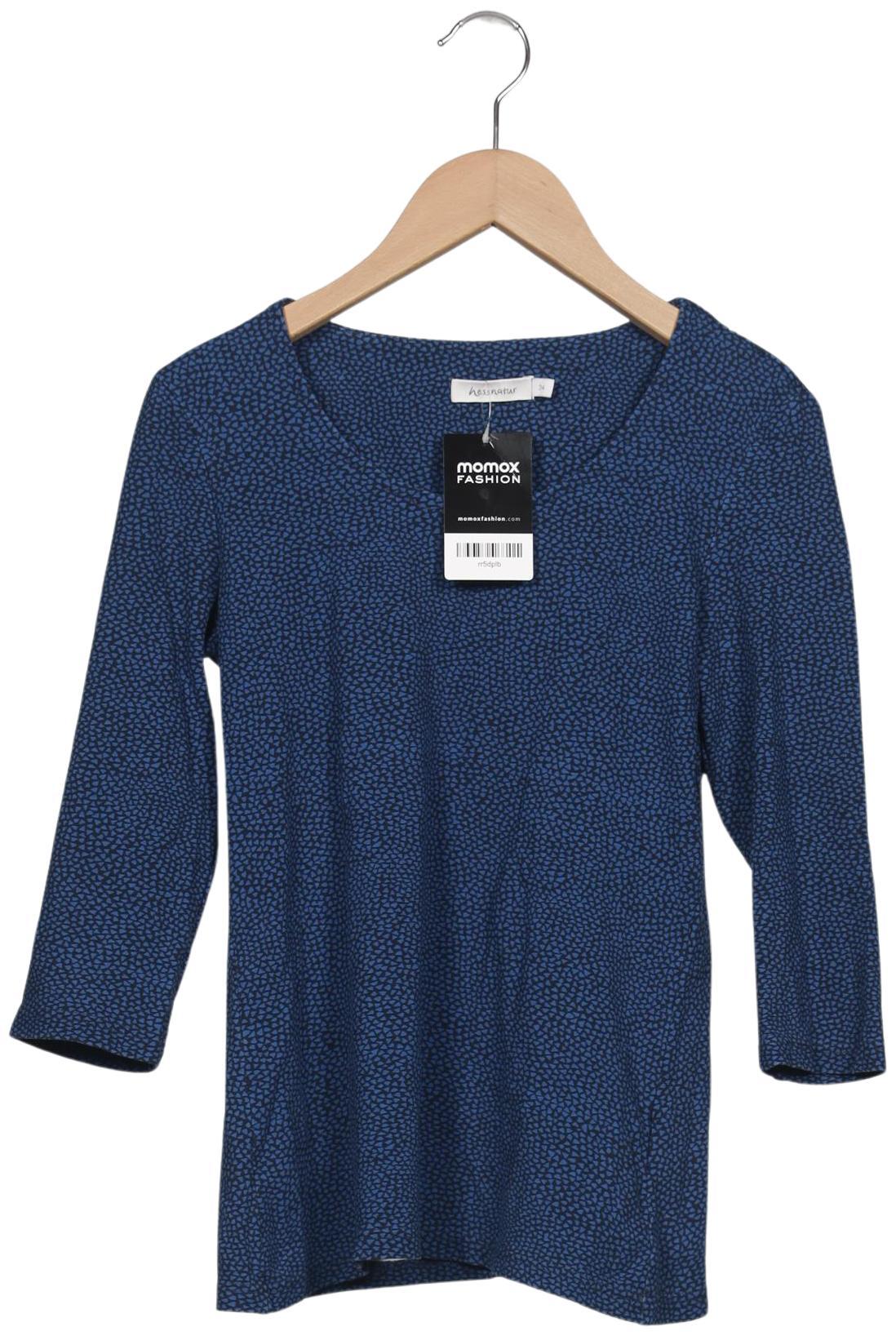 

hessnatur Damen Langarmshirt, marineblau, Gr. 34