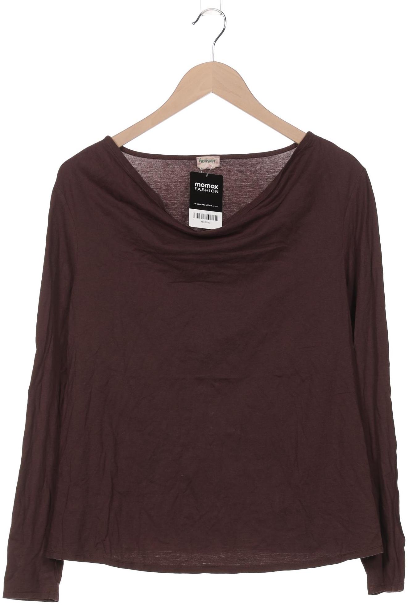 

hessnatur Damen Langarmshirt, bordeaux, Gr. 40