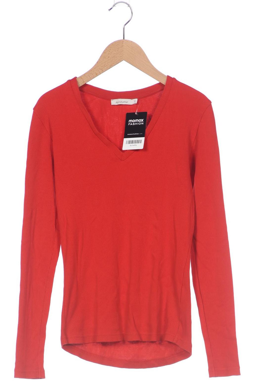 

hessnatur Damen Langarmshirt, rot, Gr. 36