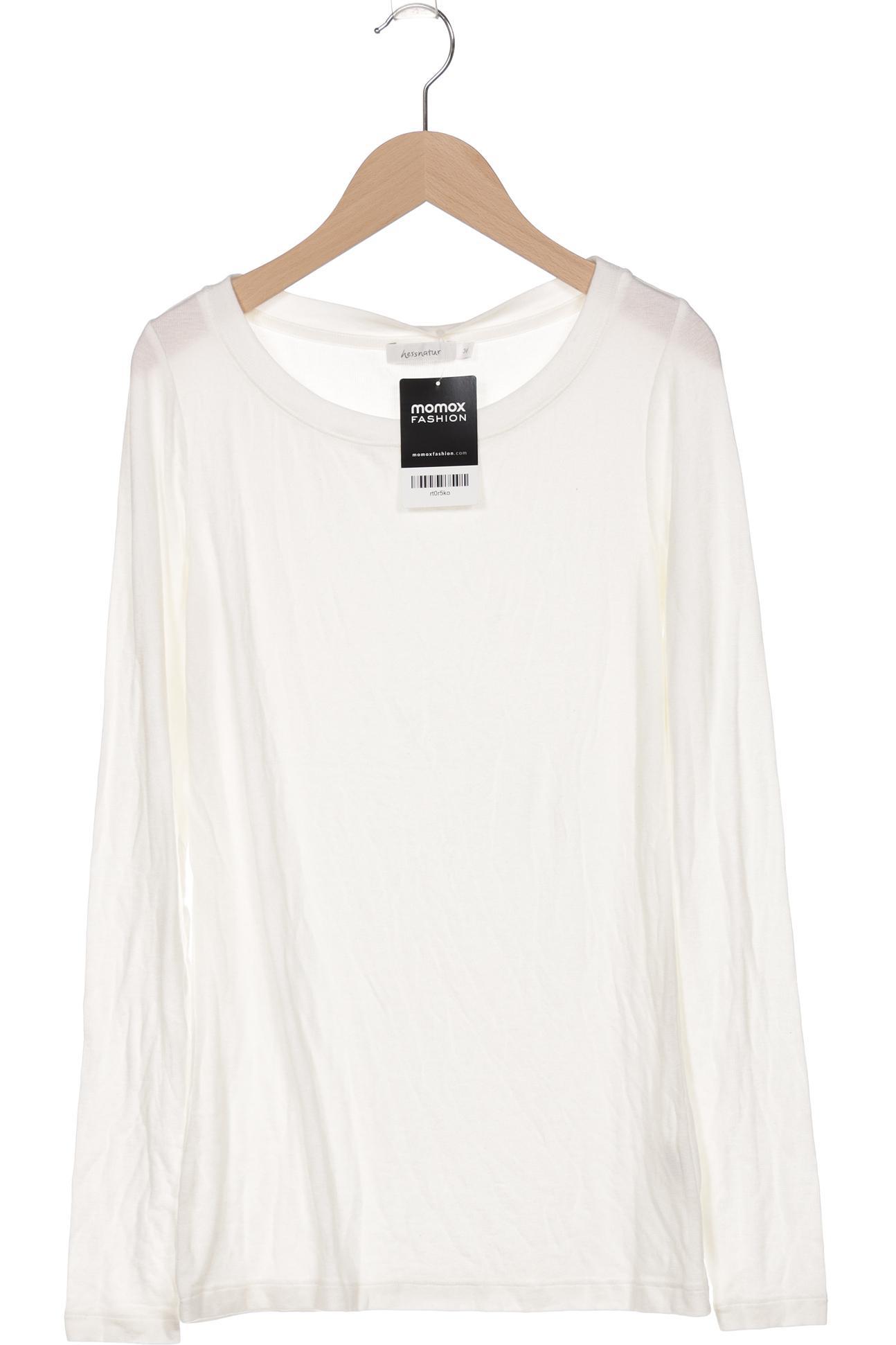 

hessnatur Damen Langarmshirt, cremeweiß, Gr. 36