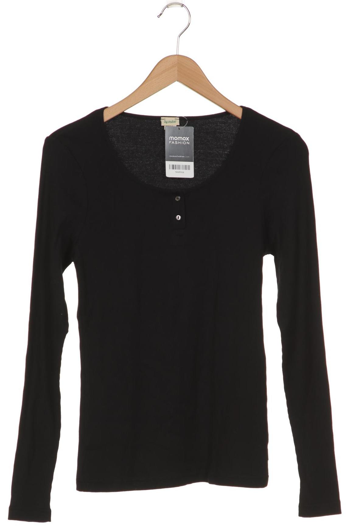 

hessnatur Damen Langarmshirt, schwarz, Gr. 40