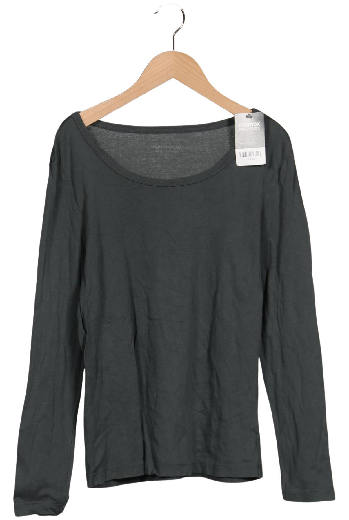 

hessnatur Damen Langarmshirt, grün, Gr. 44