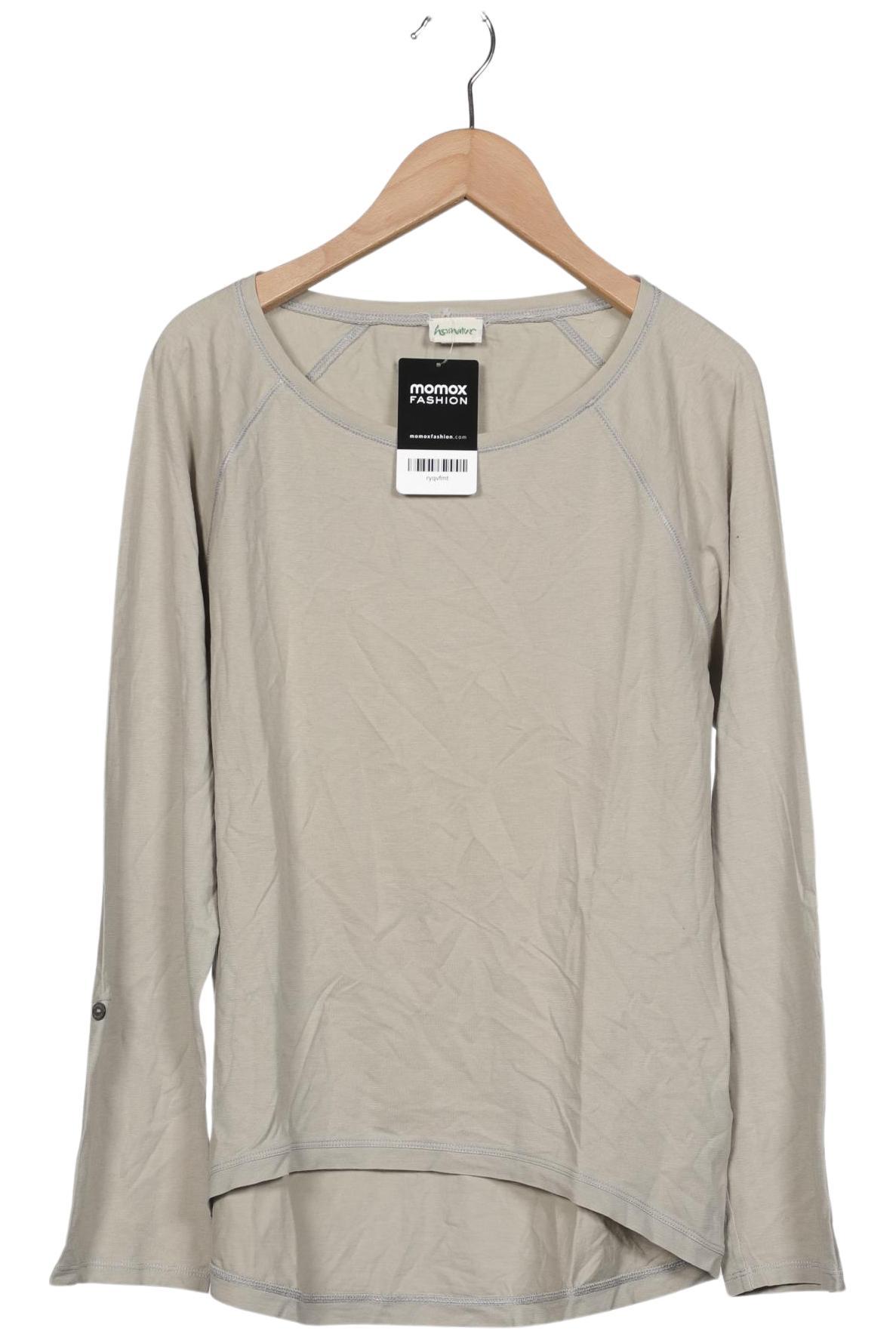 

hessnatur Damen Langarmshirt, beige, Gr. 34
