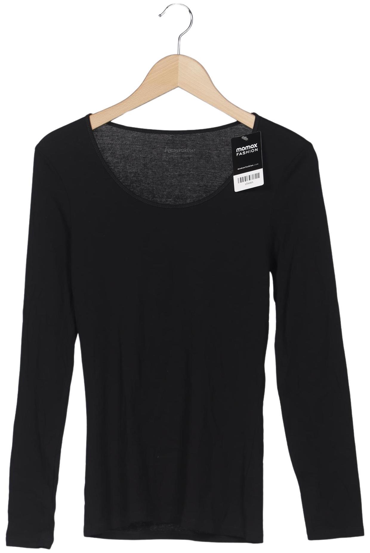 

hessnatur Damen Langarmshirt, schwarz, Gr. 36