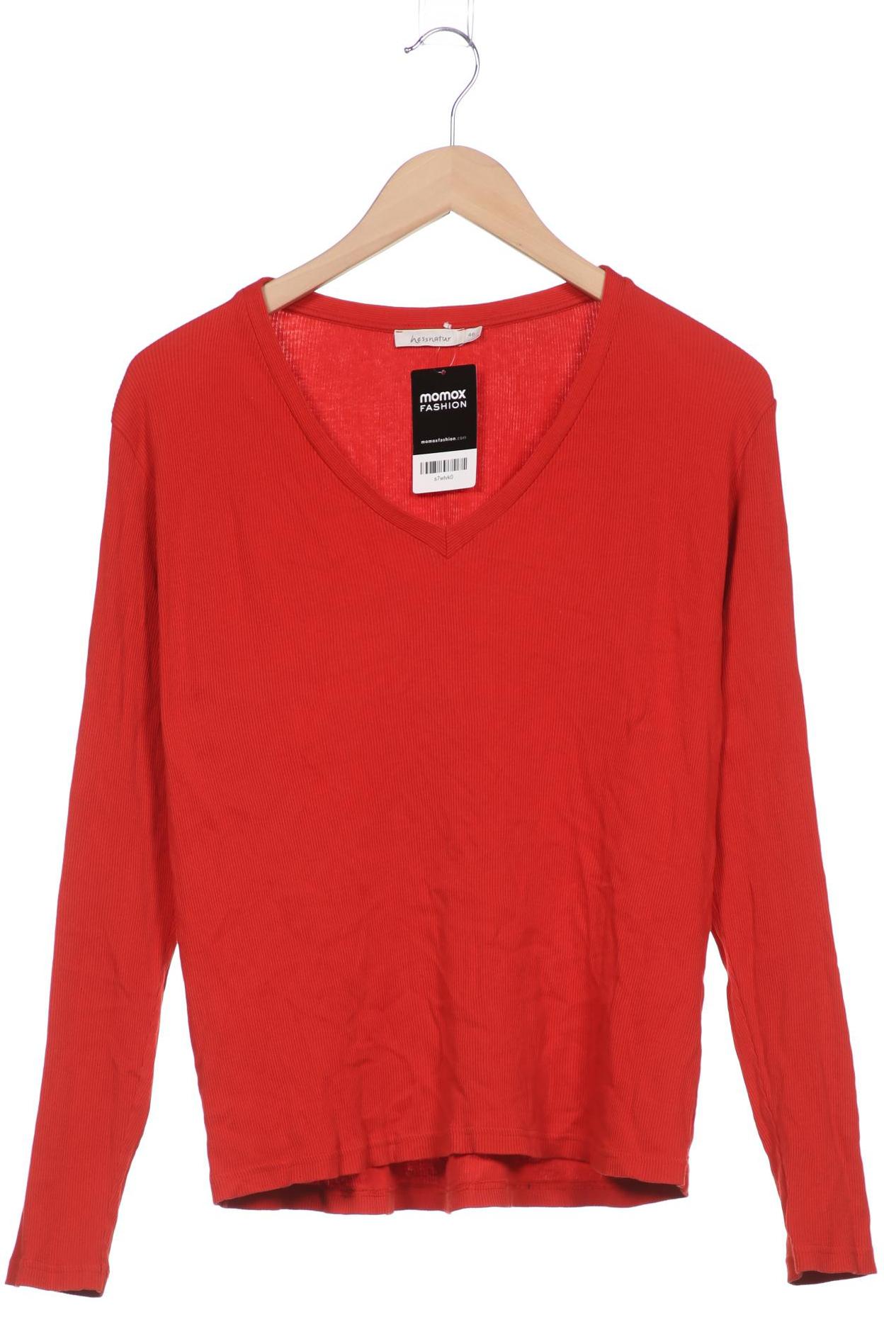 

hessnatur Damen Langarmshirt, rot, Gr. 46