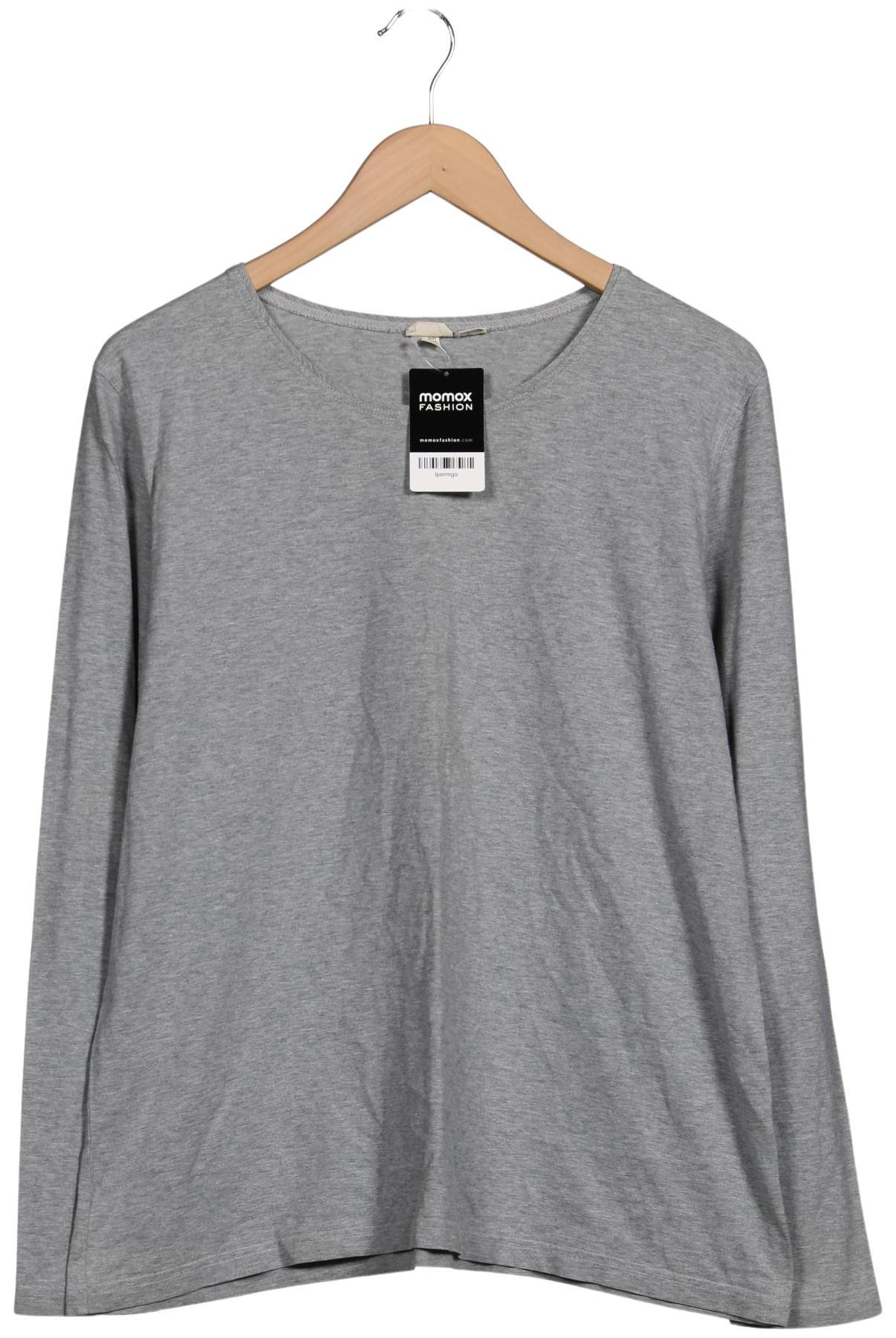 

hessnatur Damen Langarmshirt, grau, Gr. 48