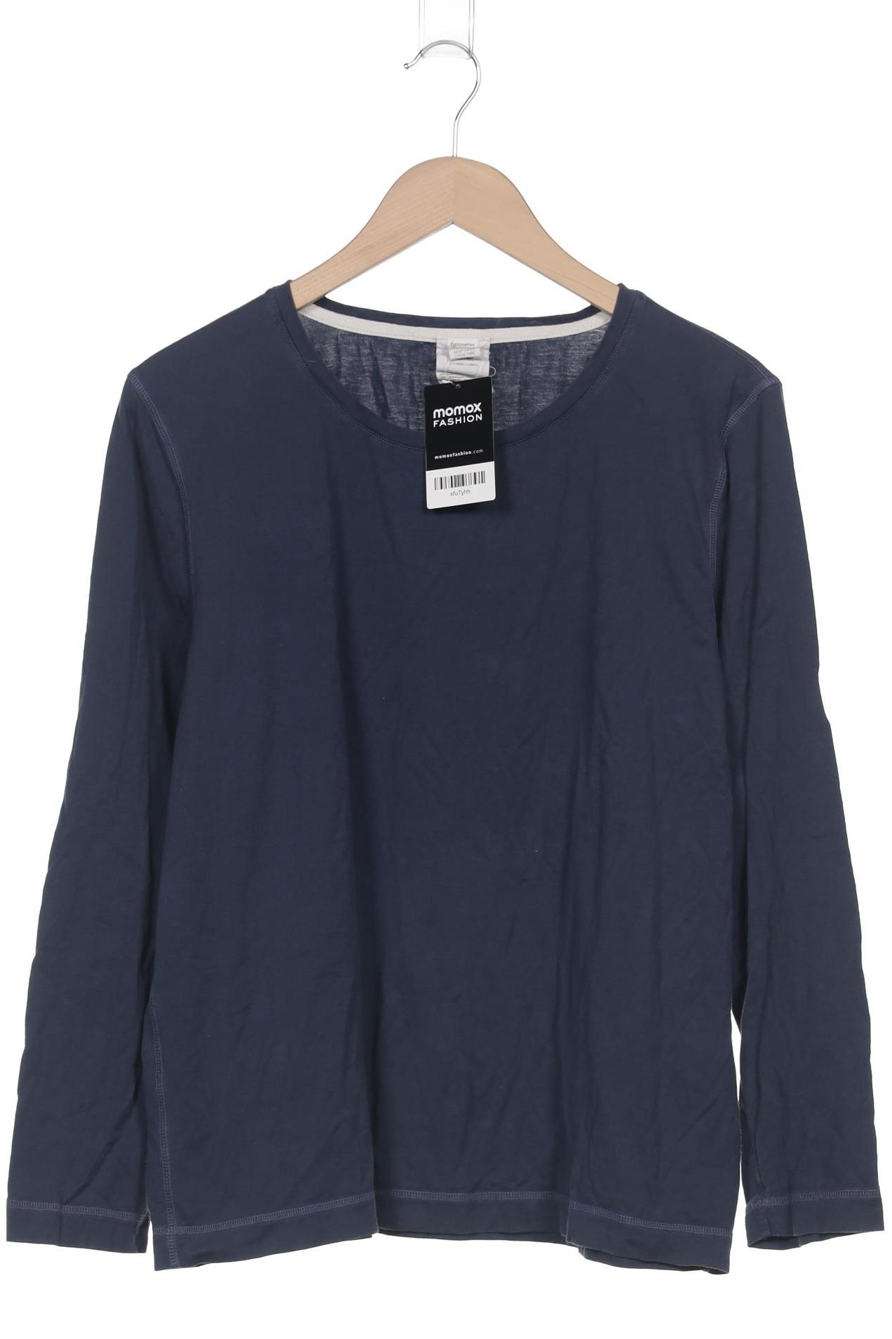 

hessnatur Damen Langarmshirt, marineblau, Gr. 46