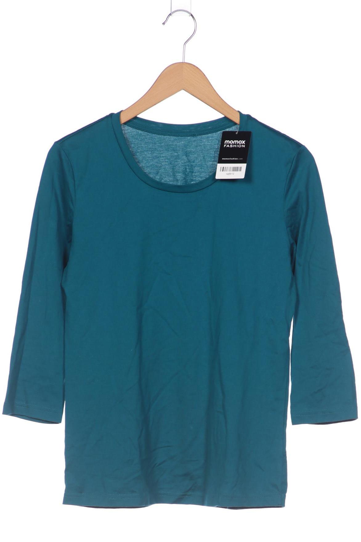 

hessnatur Damen Langarmshirt, türkis, Gr. 38