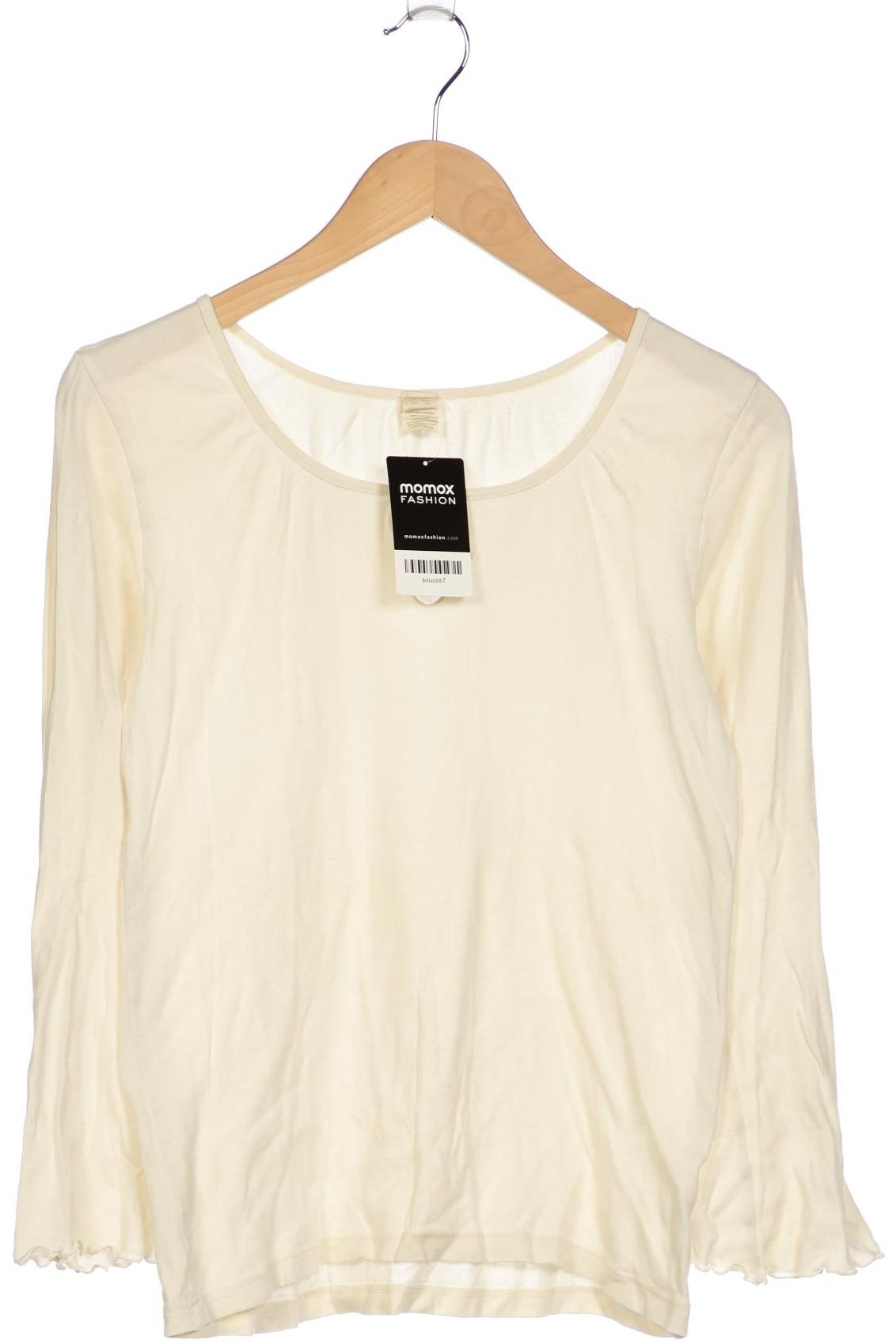 

hessnatur Damen Langarmshirt, cremeweiß, Gr. 36