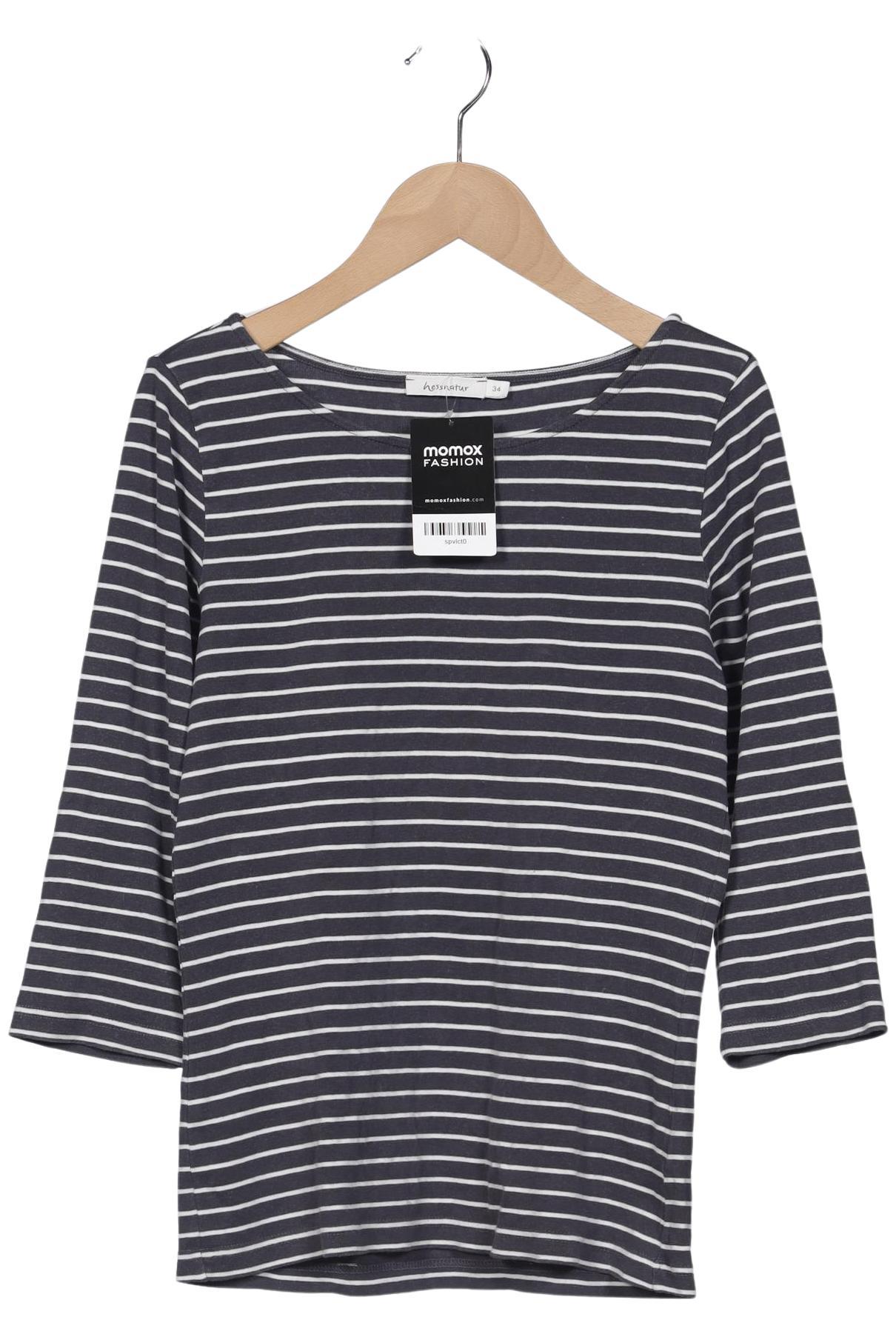 

hessnatur Damen Langarmshirt, grau, Gr. 34