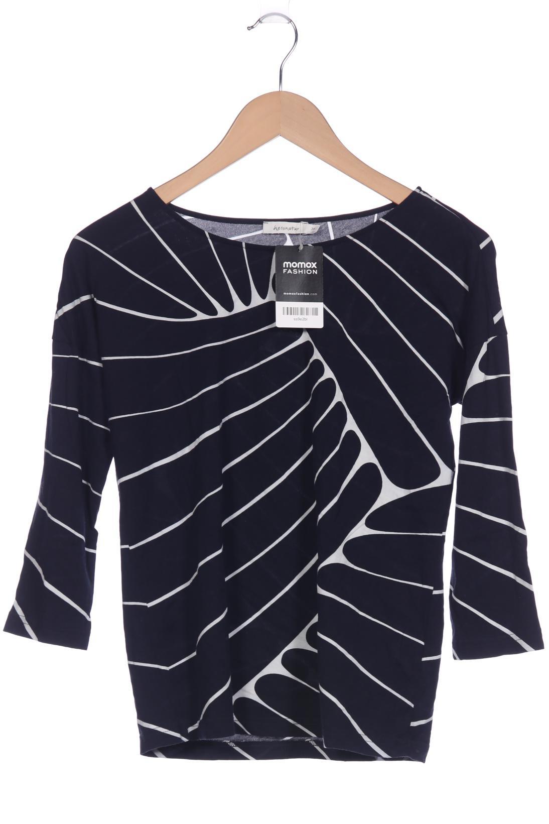 

hessnatur Damen Langarmshirt, marineblau, Gr. 36
