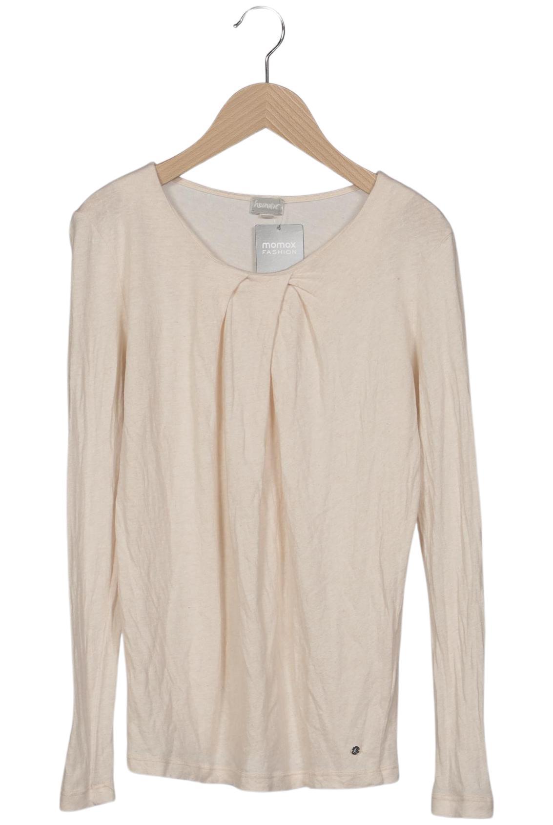 

hessnatur Damen Langarmshirt, beige, Gr. 34