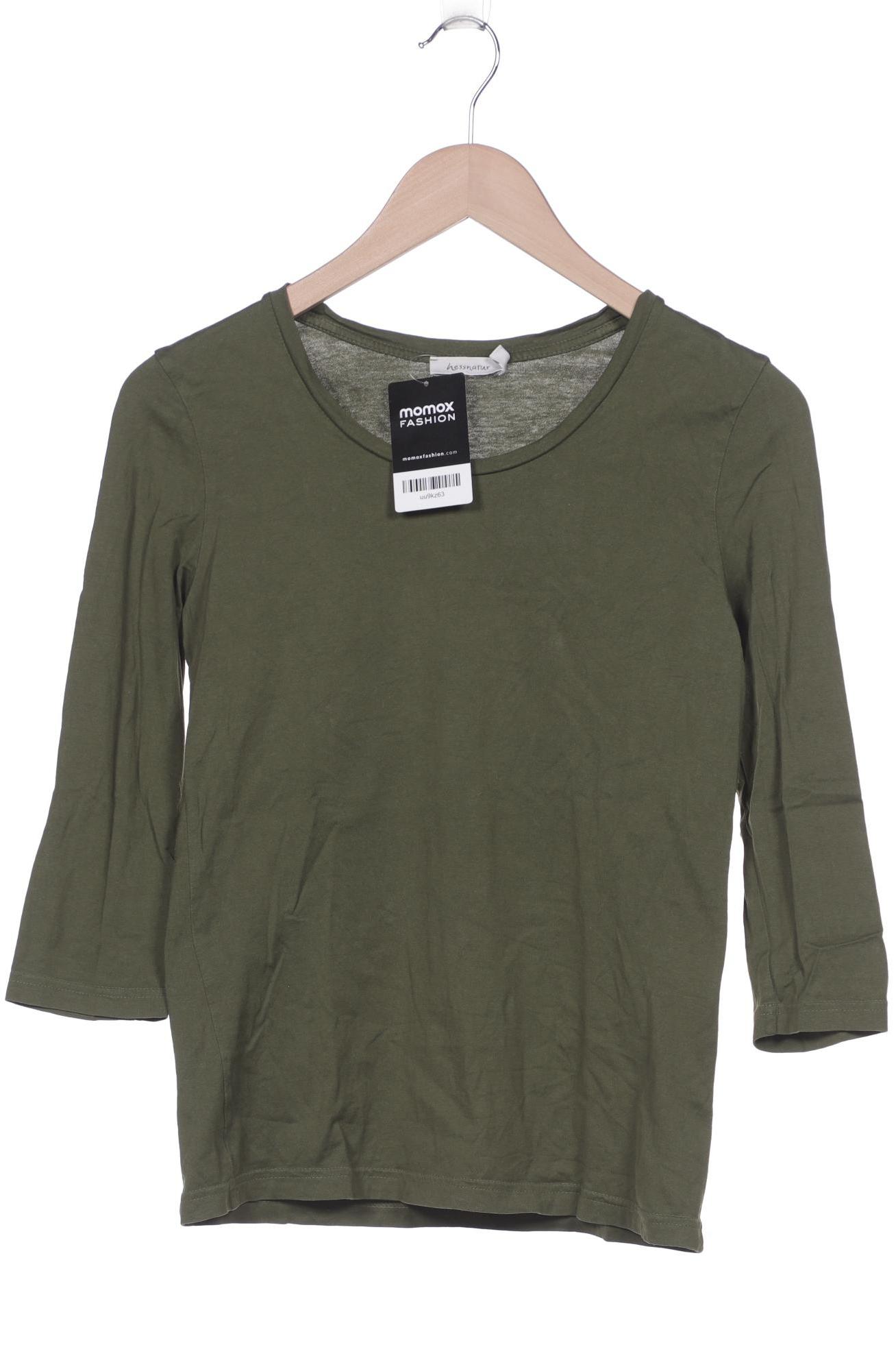 

hessnatur Damen Langarmshirt, grün, Gr. 34