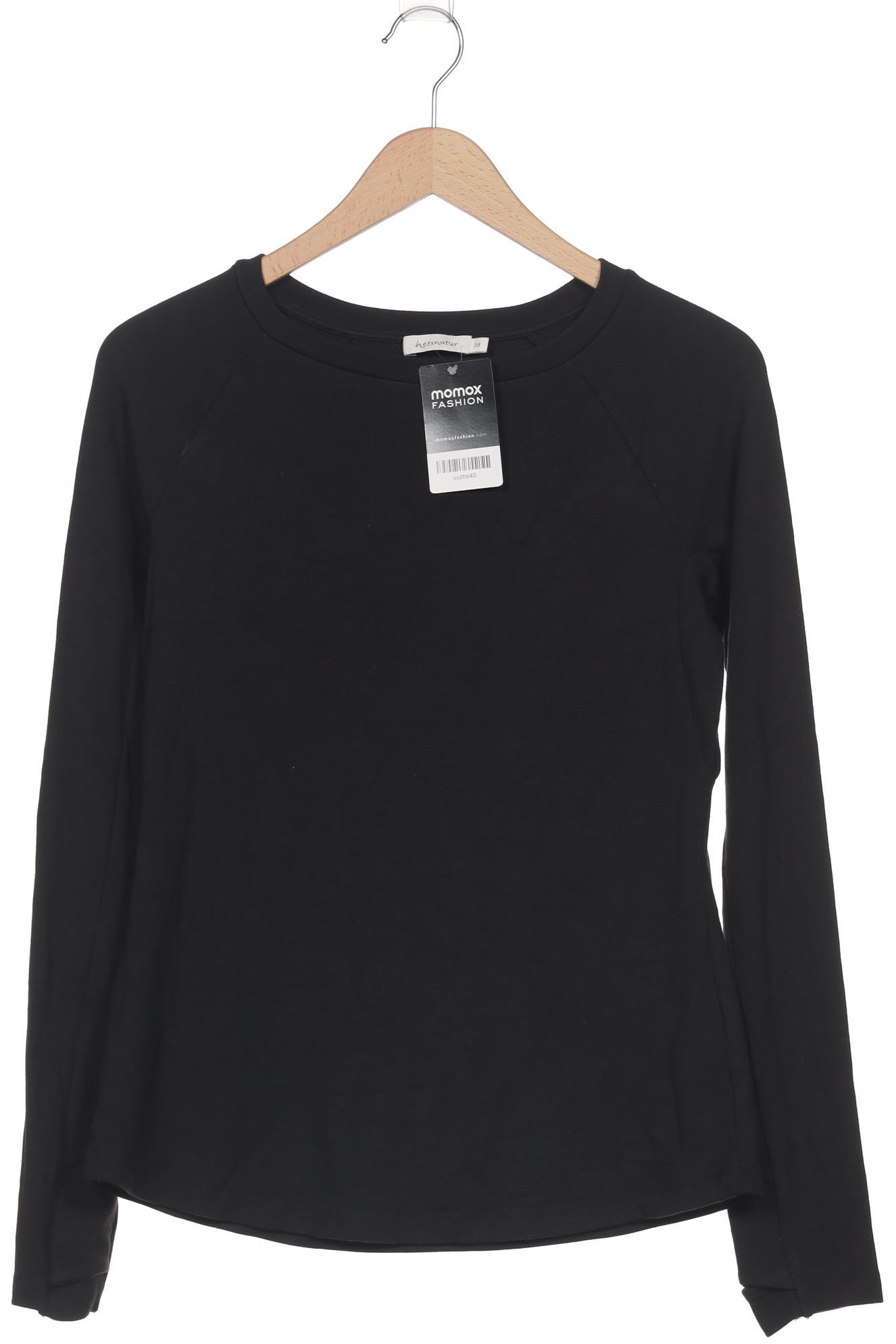 

hessnatur Damen Langarmshirt, schwarz, Gr. 38