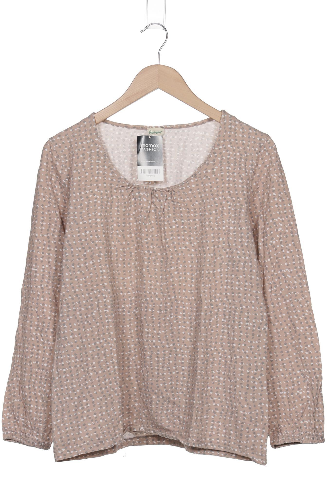 

hessnatur Damen Langarmshirt, beige, Gr. 40
