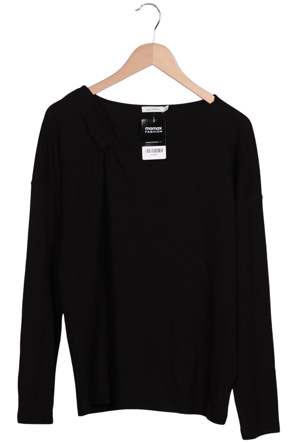 

hessnatur Damen Langarmshirt, schwarz, Gr. 44