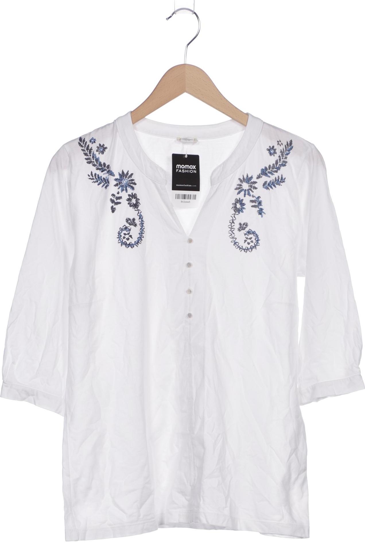 

hessnatur Damen Langarmshirt, weiß, Gr. 40