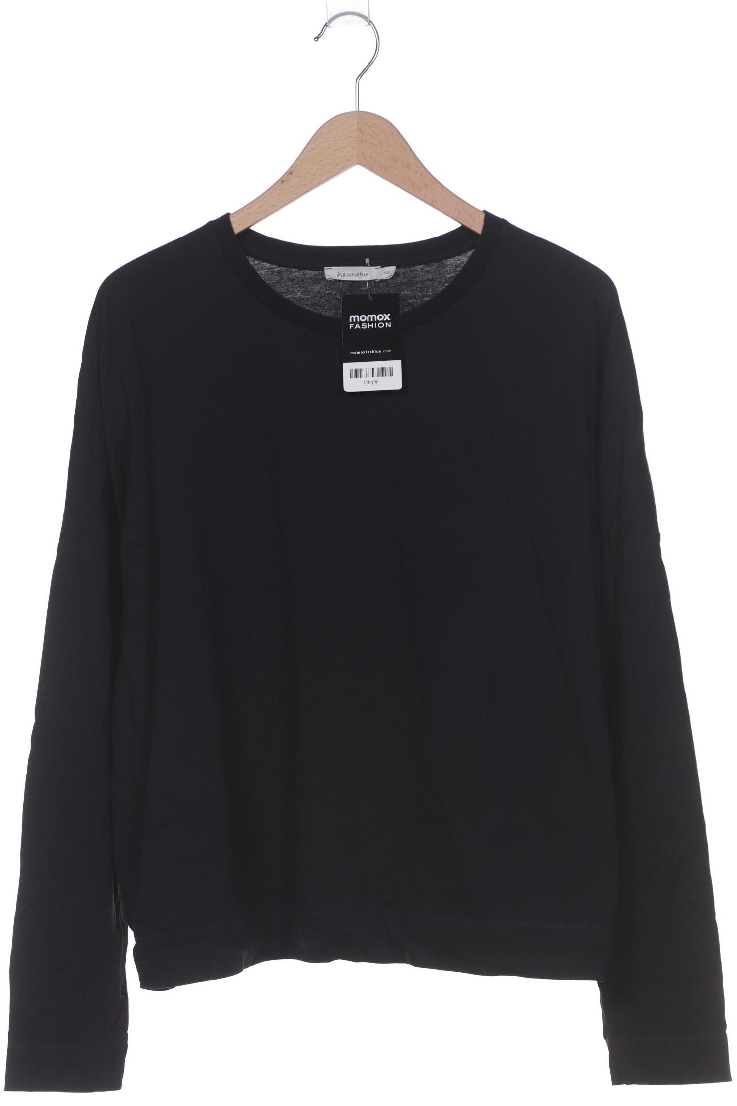 

hessnatur Damen Langarmshirt, schwarz, Gr. 48