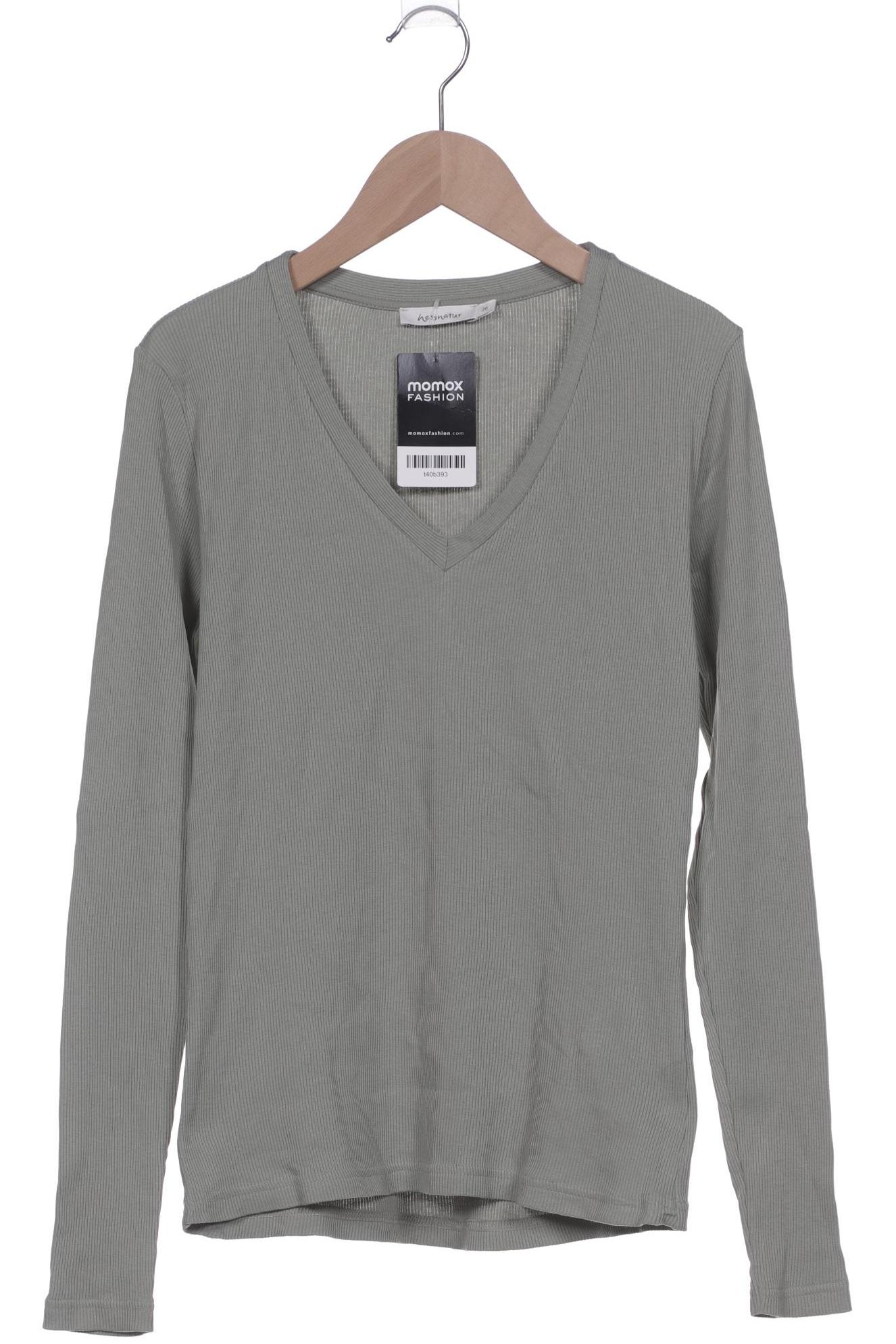 

hessnatur Damen Langarmshirt, grün, Gr. 36