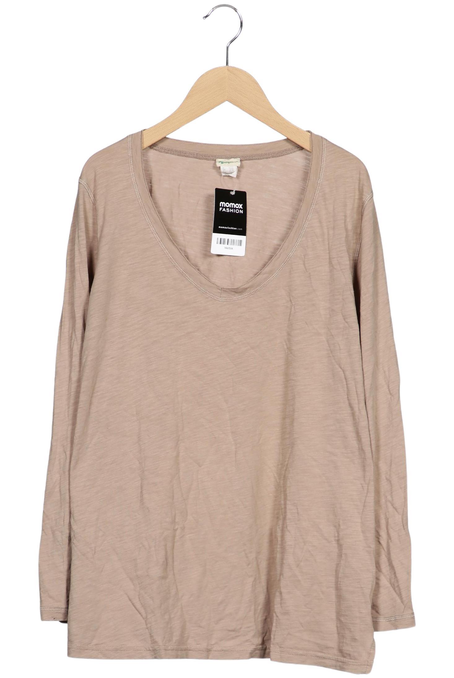 

hessnatur Damen Langarmshirt, beige, Gr. 44