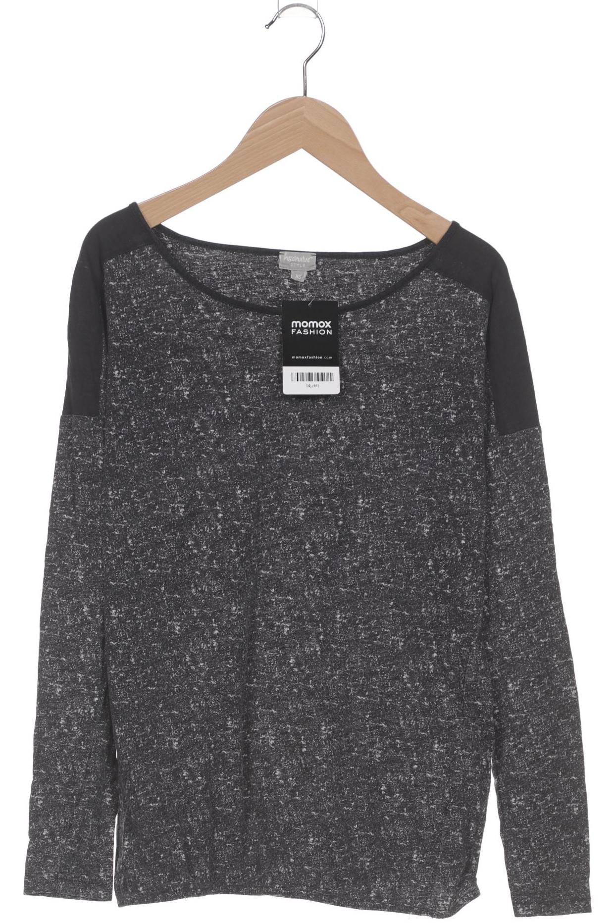 

hessnatur Damen Langarmshirt, grau, Gr. 34