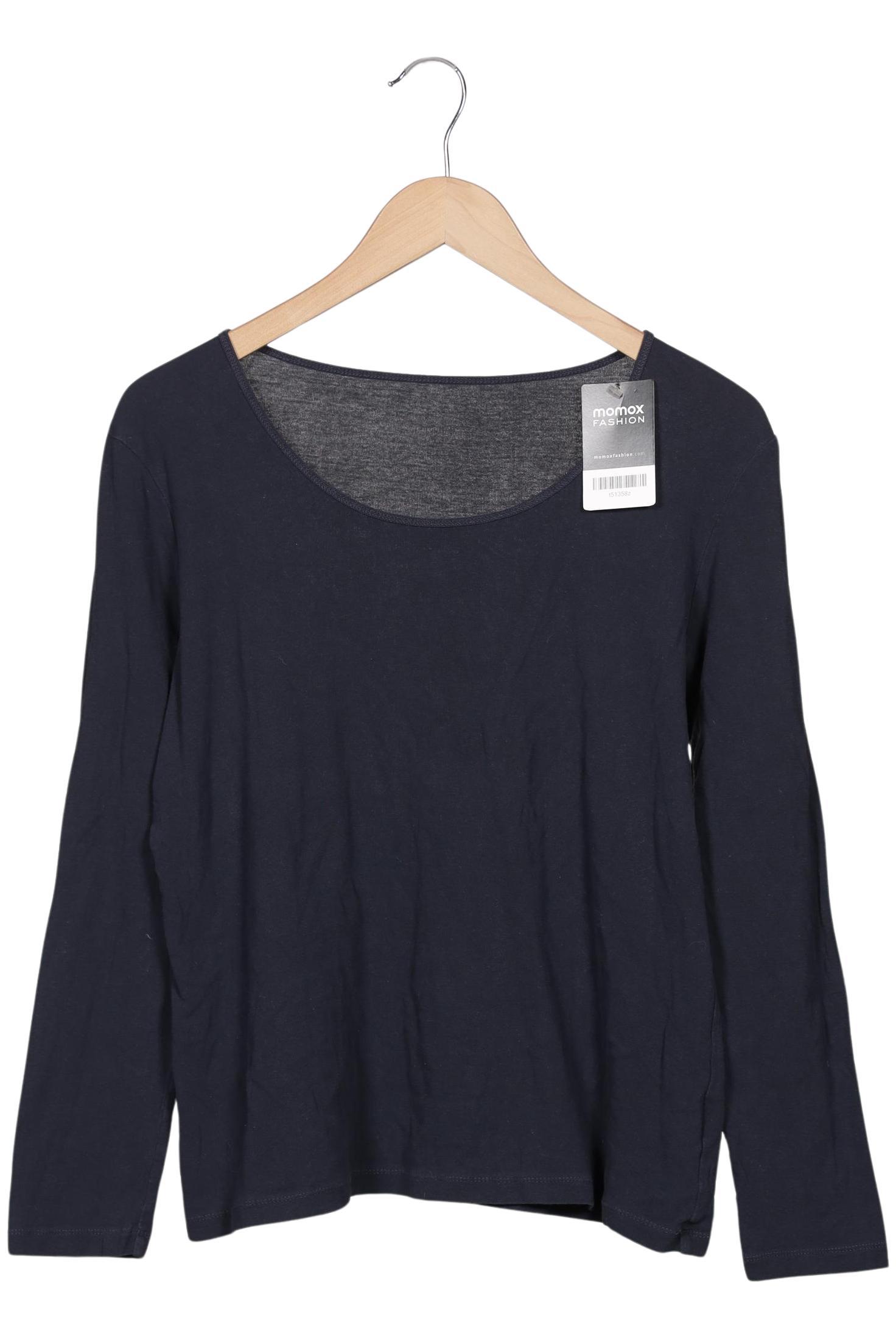 

hessnatur Damen Langarmshirt, marineblau, Gr. 42