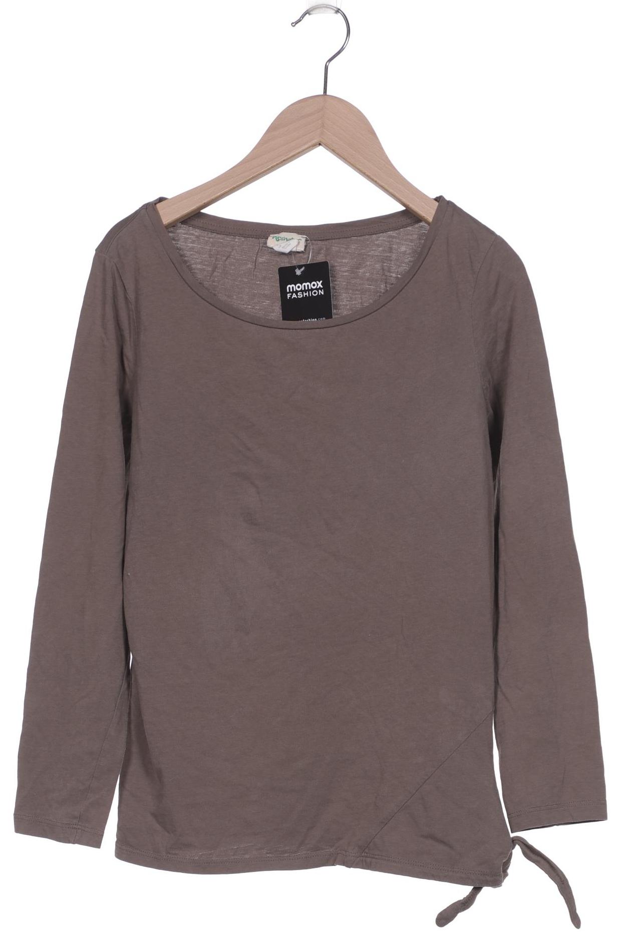 

hessnatur Damen Langarmshirt, braun, Gr. 36