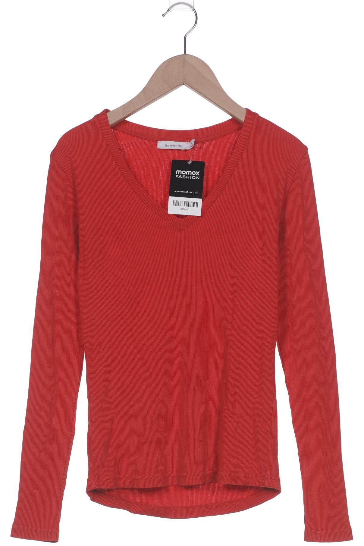 

hessnatur Damen Langarmshirt, rot, Gr. 34