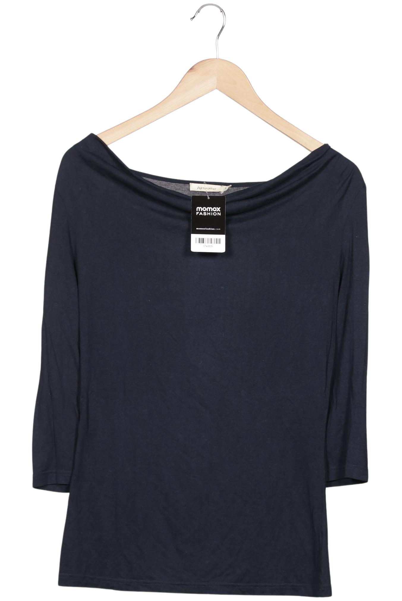 

hessnatur Damen Langarmshirt, marineblau, Gr. 38