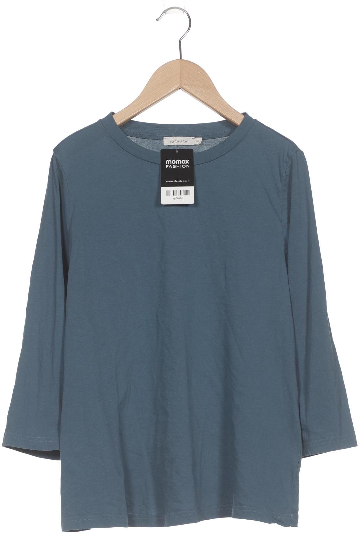 

hessnatur Damen Langarmshirt, marineblau, Gr. 40