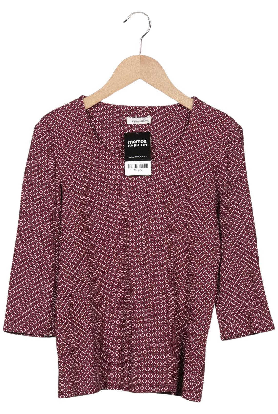 

hessnatur Damen Langarmshirt, bordeaux, Gr. 36