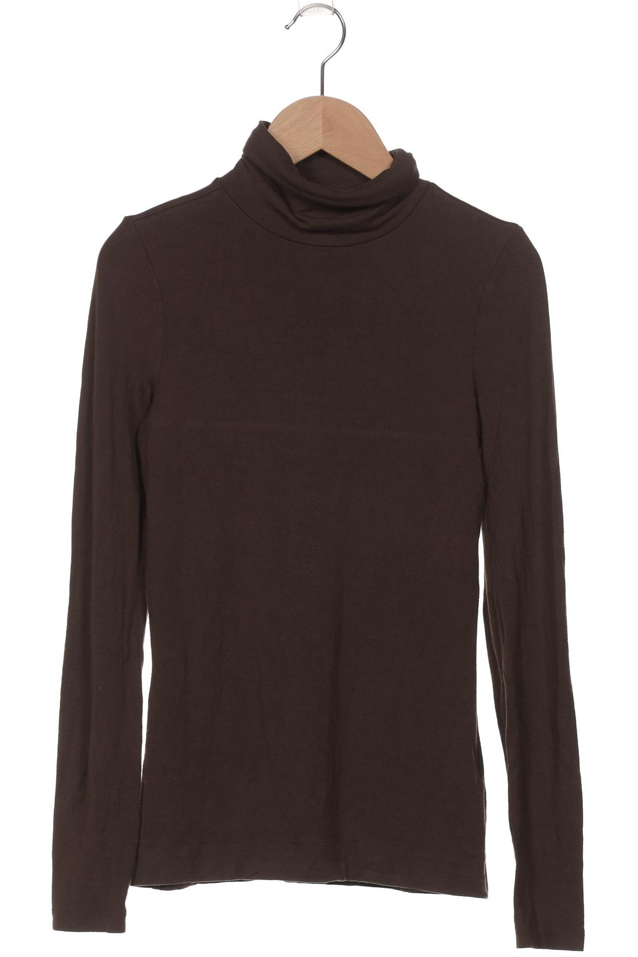 

hessnatur Damen Langarmshirt, braun, Gr. 34