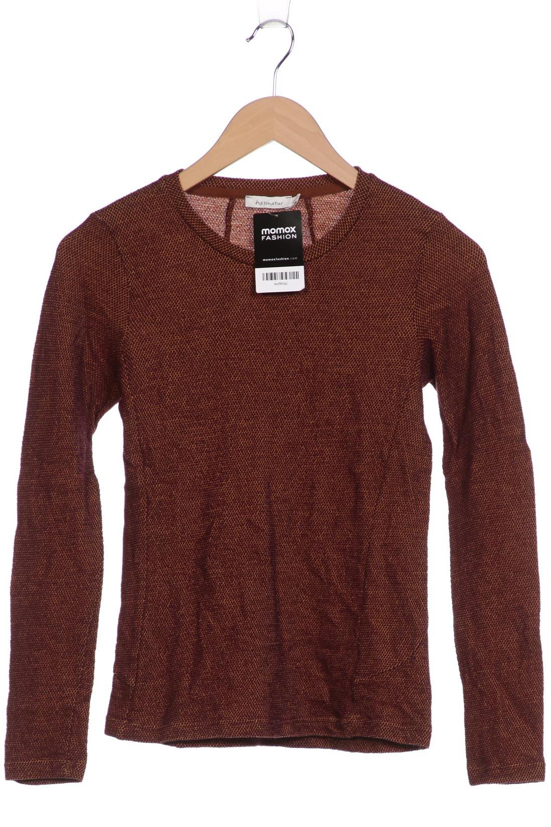 

hessnatur Damen Langarmshirt, bordeaux, Gr. 34