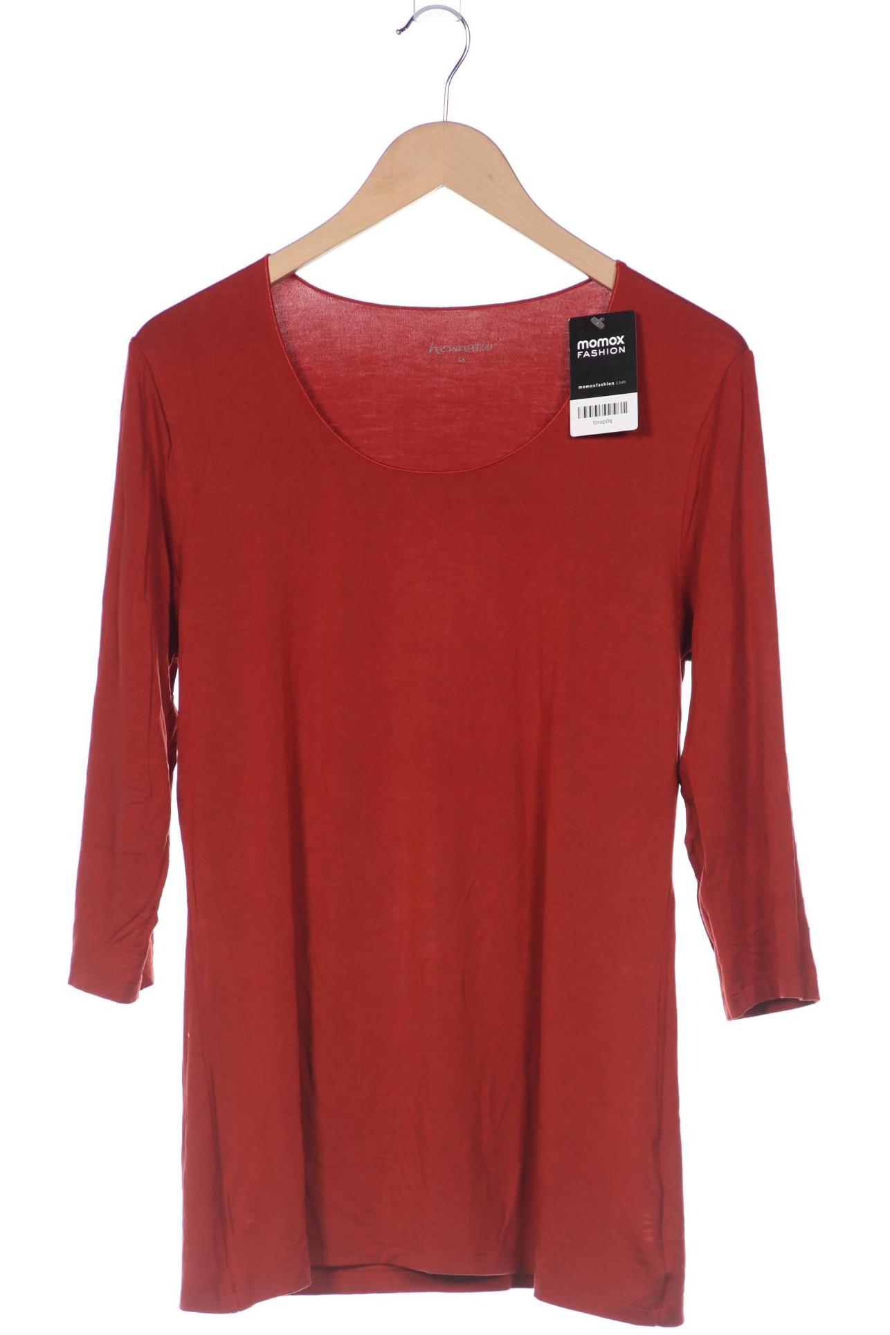 

hessnatur Damen Langarmshirt, rot, Gr. 46