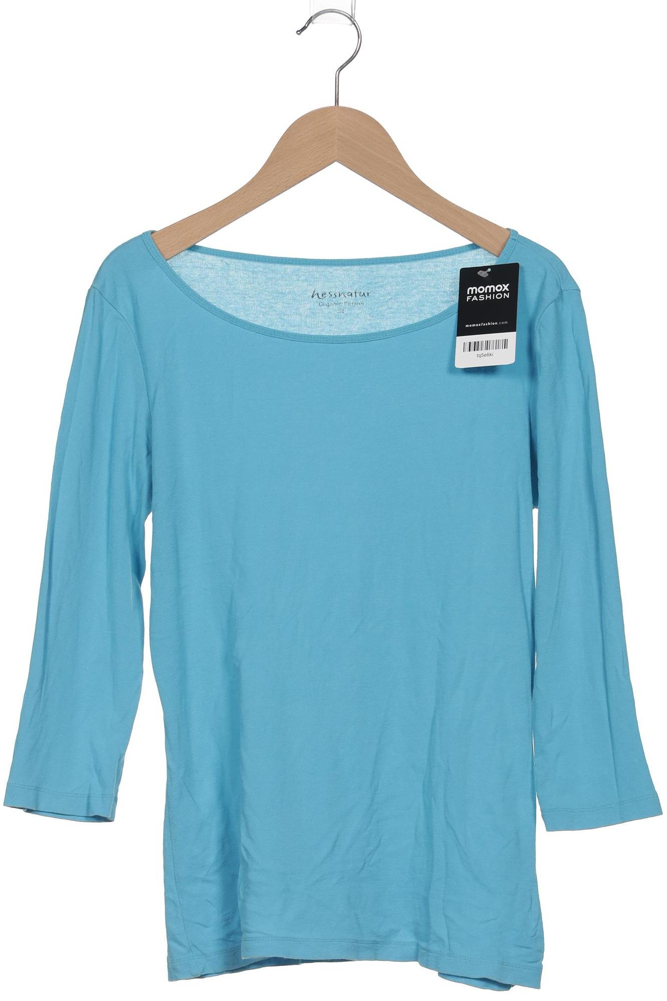 

hessnatur Damen Langarmshirt, hellblau, Gr. 38