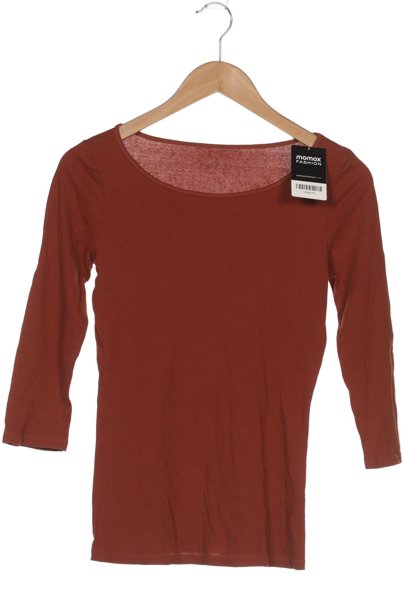 

hessnatur Damen Langarmshirt, braun, Gr. 38
