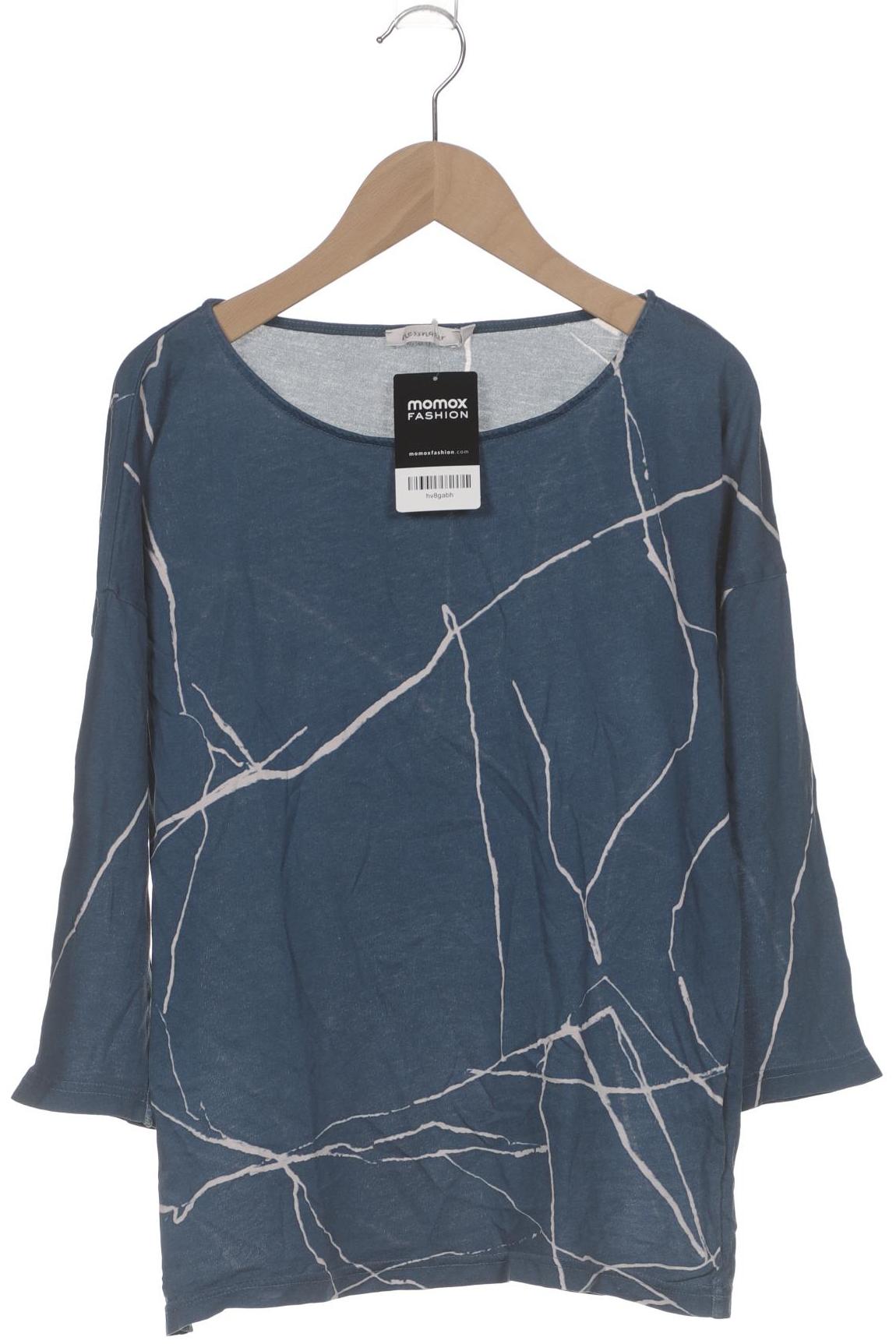 

hessnatur Damen Langarmshirt, blau, Gr. 36