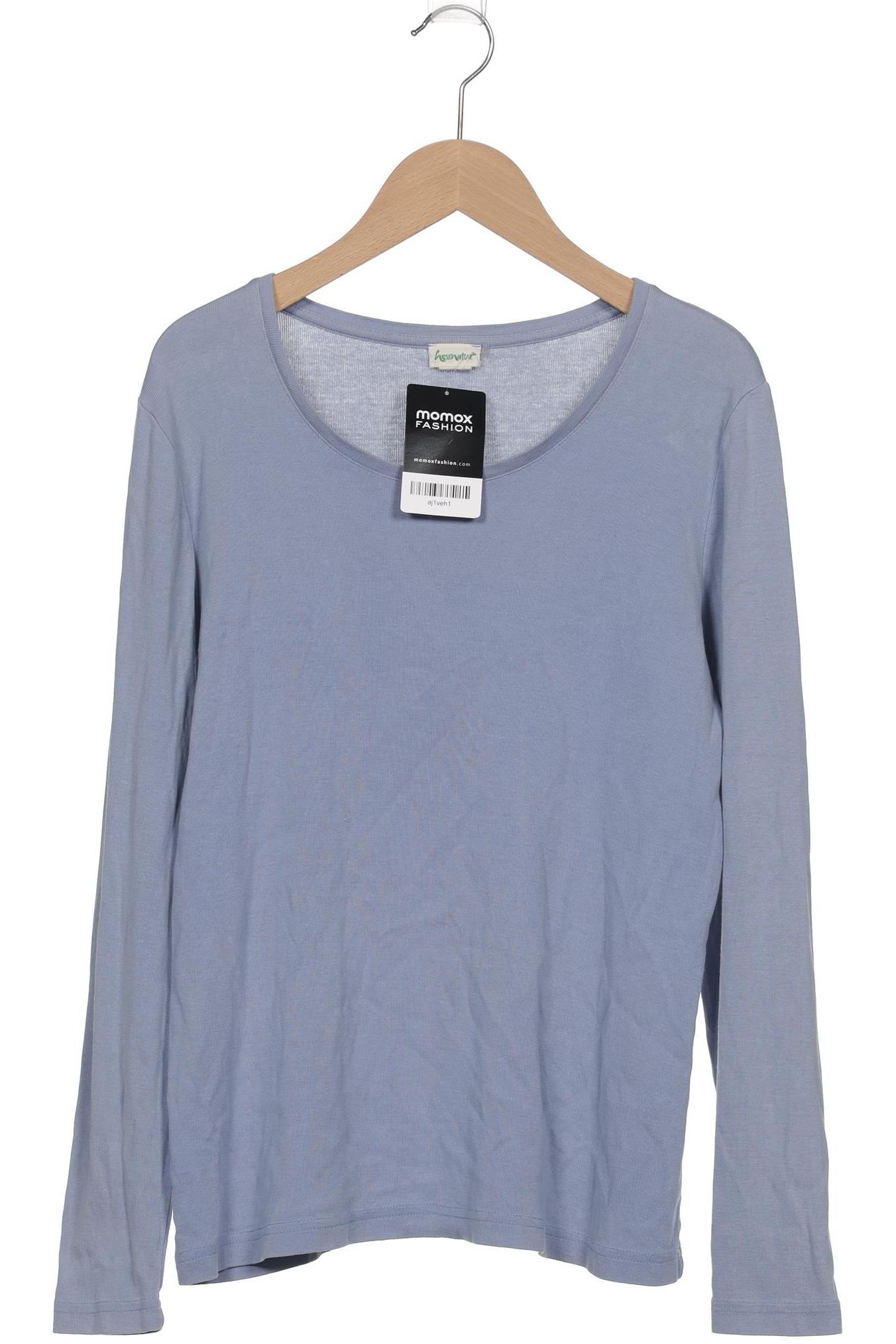 

hessnatur Damen Langarmshirt, hellblau, Gr. 40