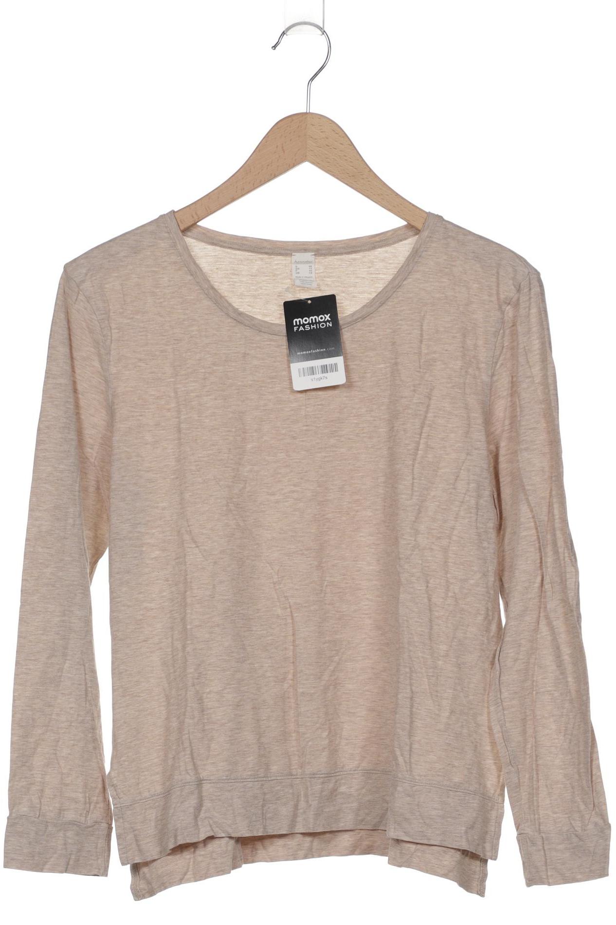 

hessnatur Damen Langarmshirt, beige, Gr. 42