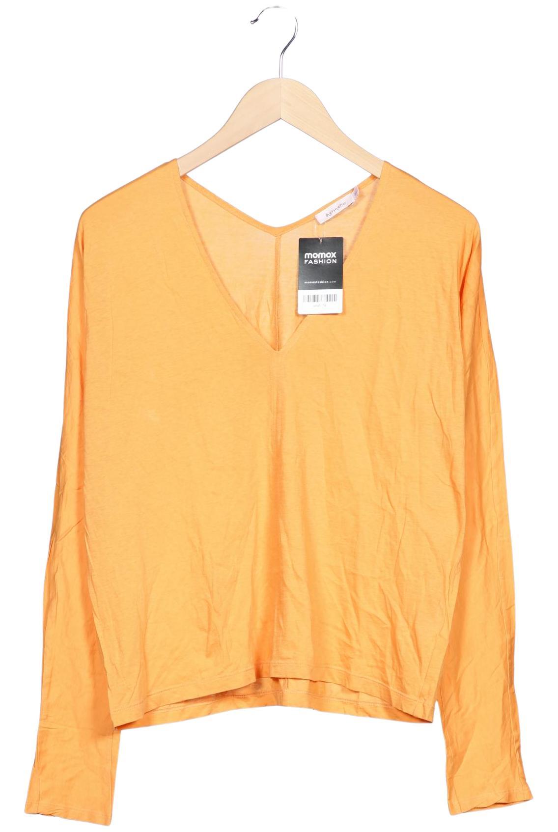 

hessnatur Damen Langarmshirt, orange, Gr. 38