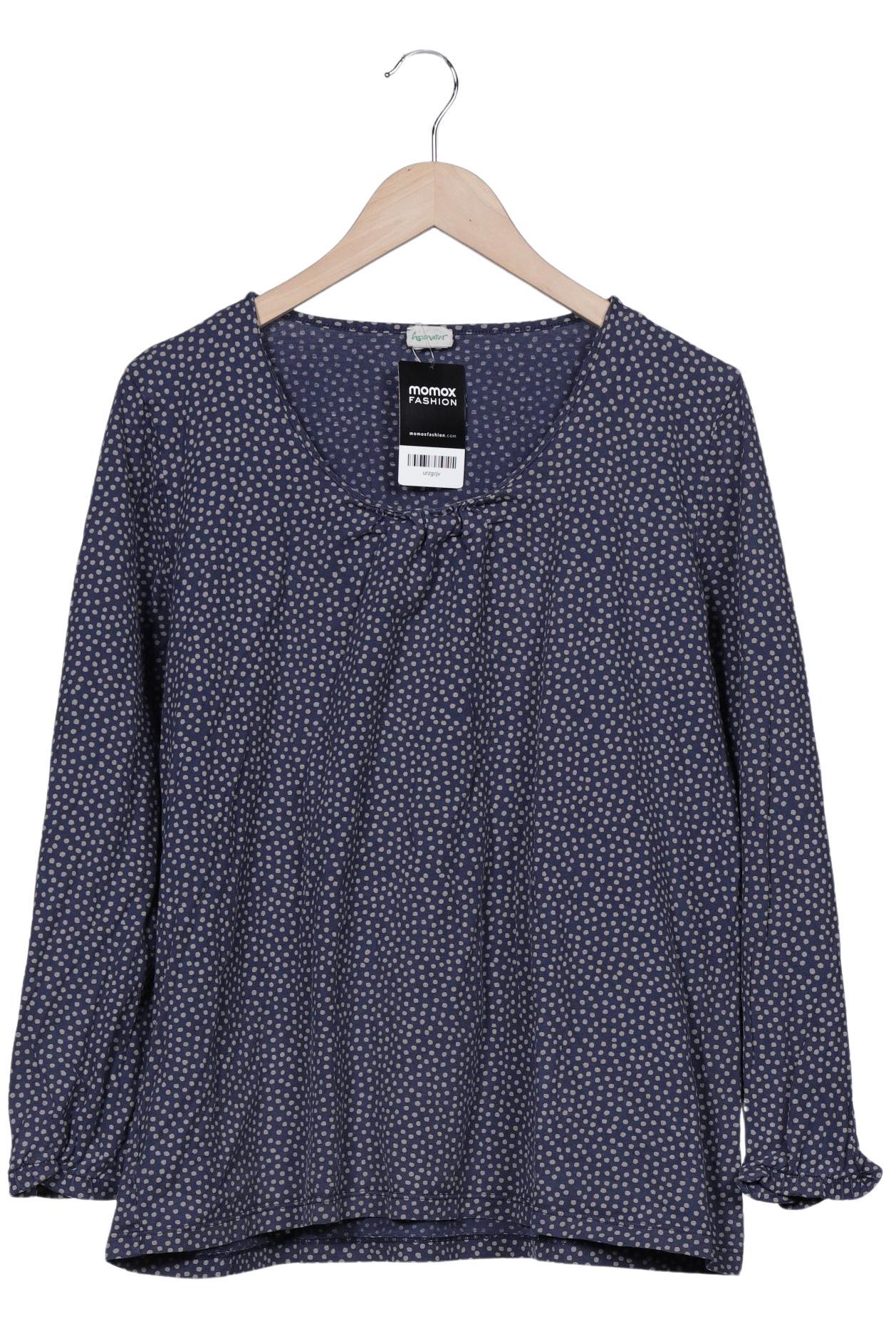 

hessnatur Damen Langarmshirt, marineblau, Gr. 48