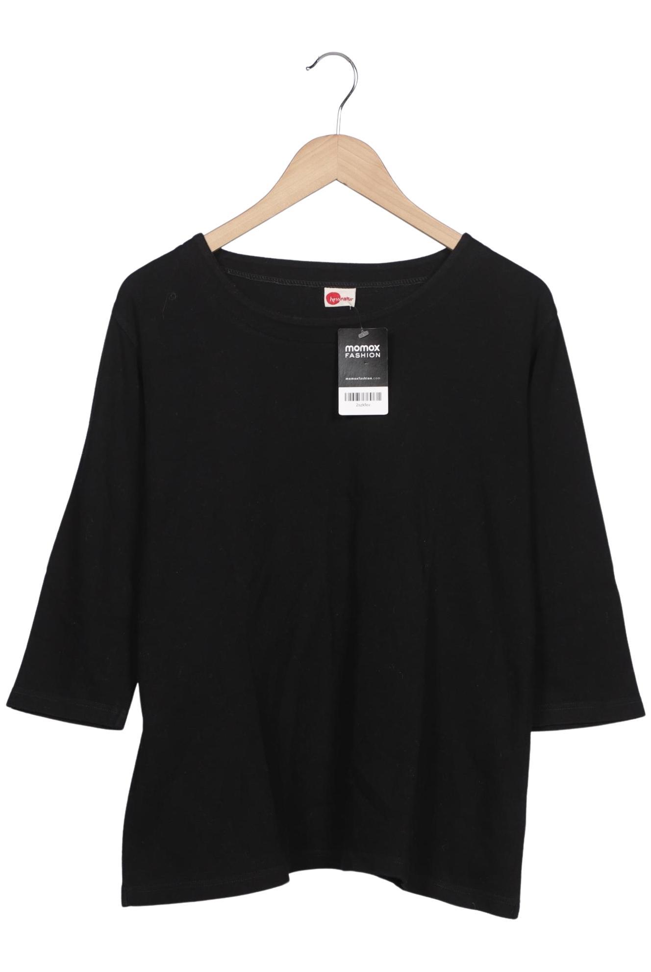 

hessnatur Damen Langarmshirt, schwarz, Gr. 46
