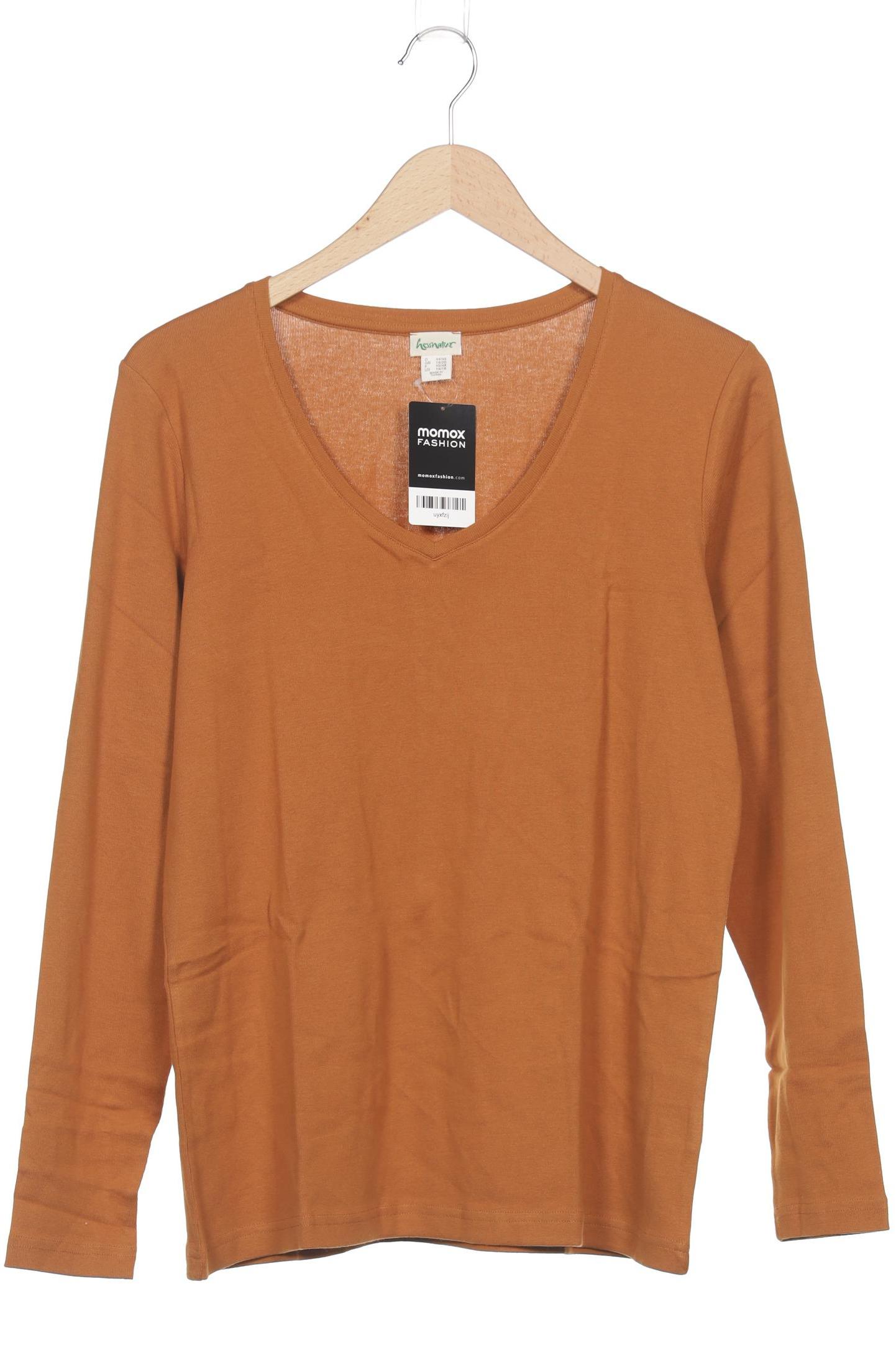 

hessnatur Damen Langarmshirt, braun, Gr. 44