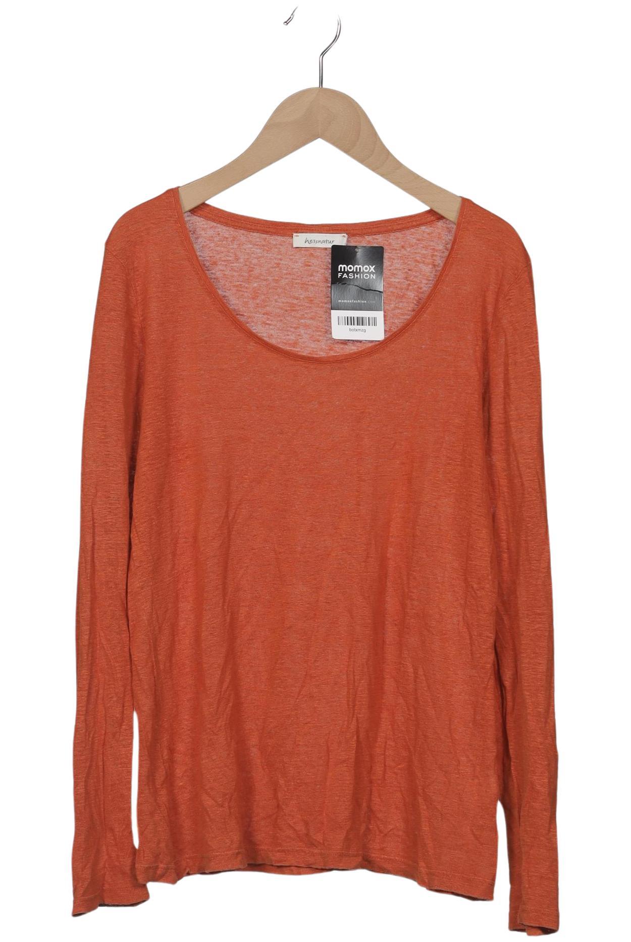 

hessnatur Damen Langarmshirt, orange, Gr. 38