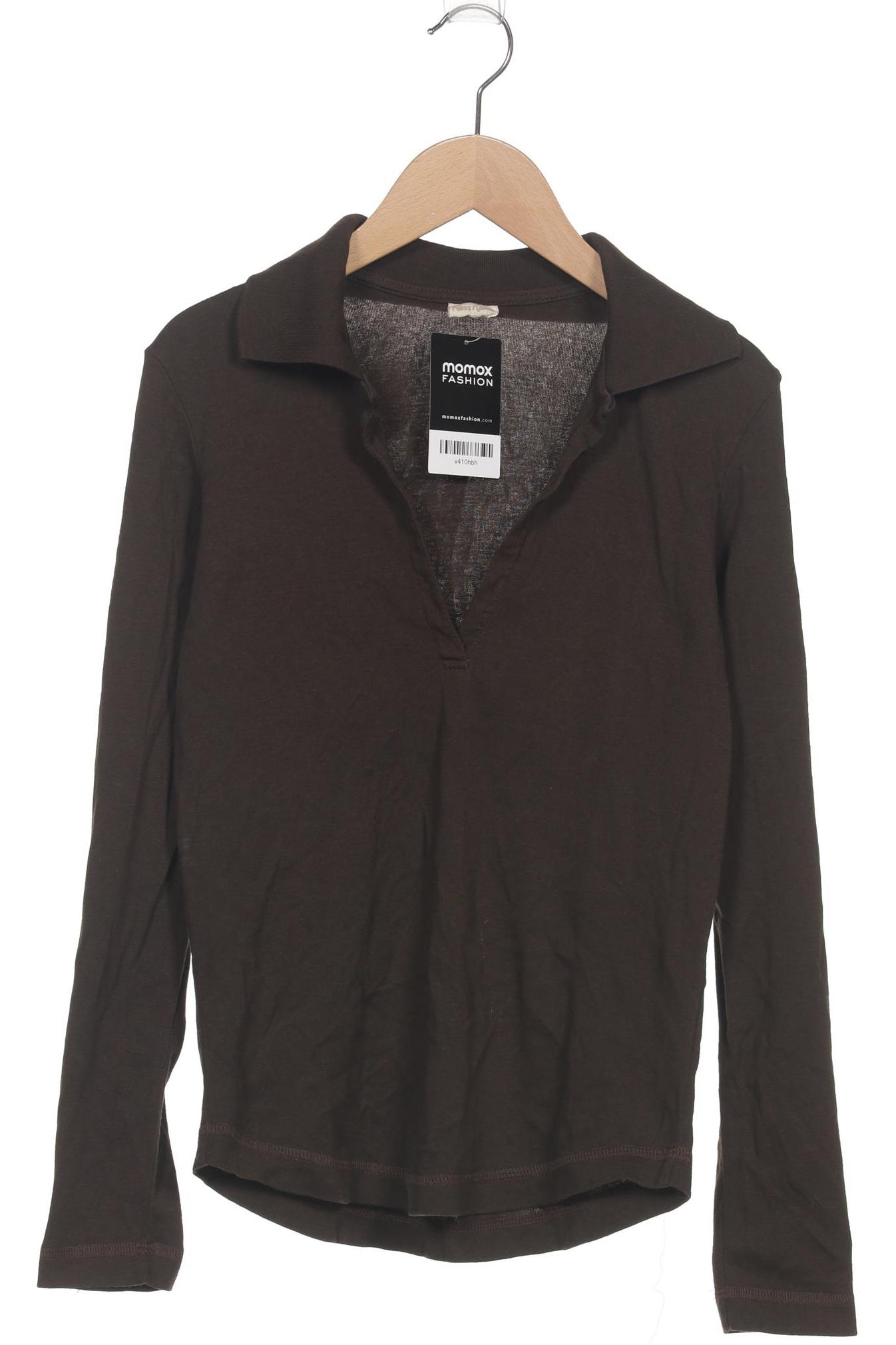 

hessnatur Damen Langarmshirt, braun, Gr. 34