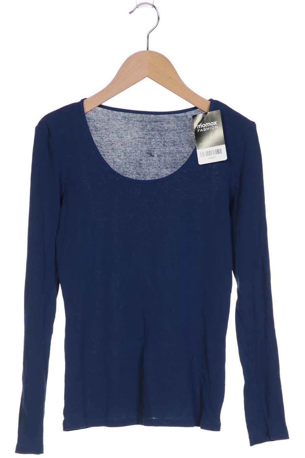 

hessnatur Damen Langarmshirt, marineblau, Gr. 34