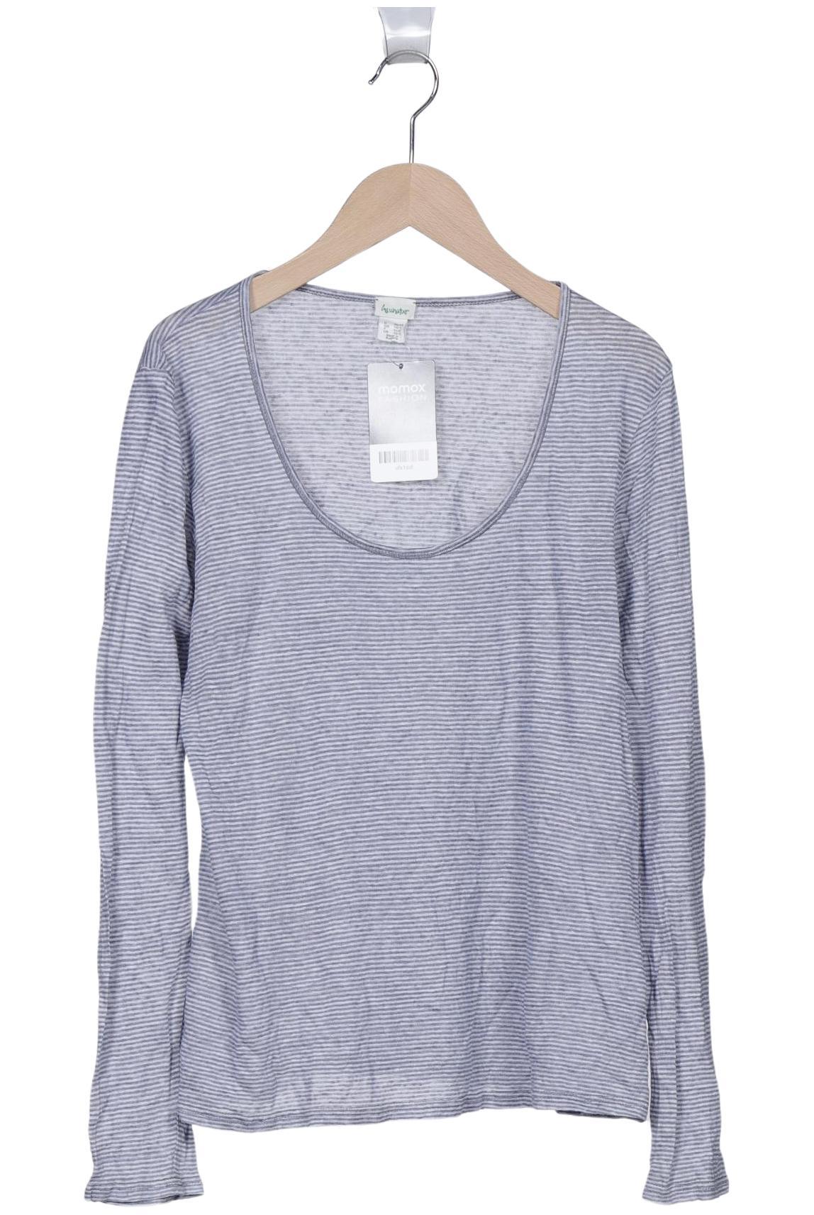 

hessnatur Damen Langarmshirt, marineblau, Gr. 40