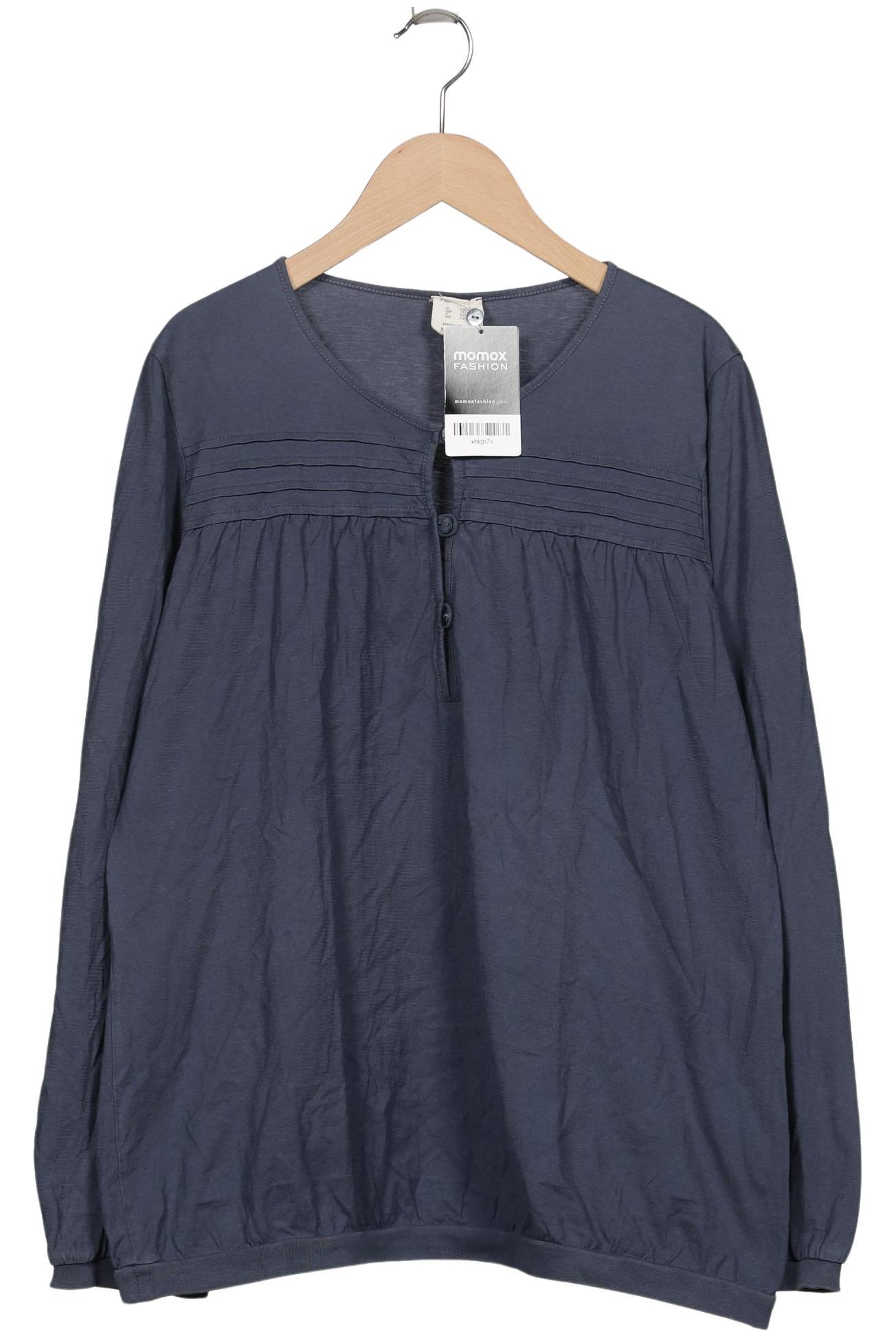 

hessnatur Damen Langarmshirt, marineblau, Gr. 40