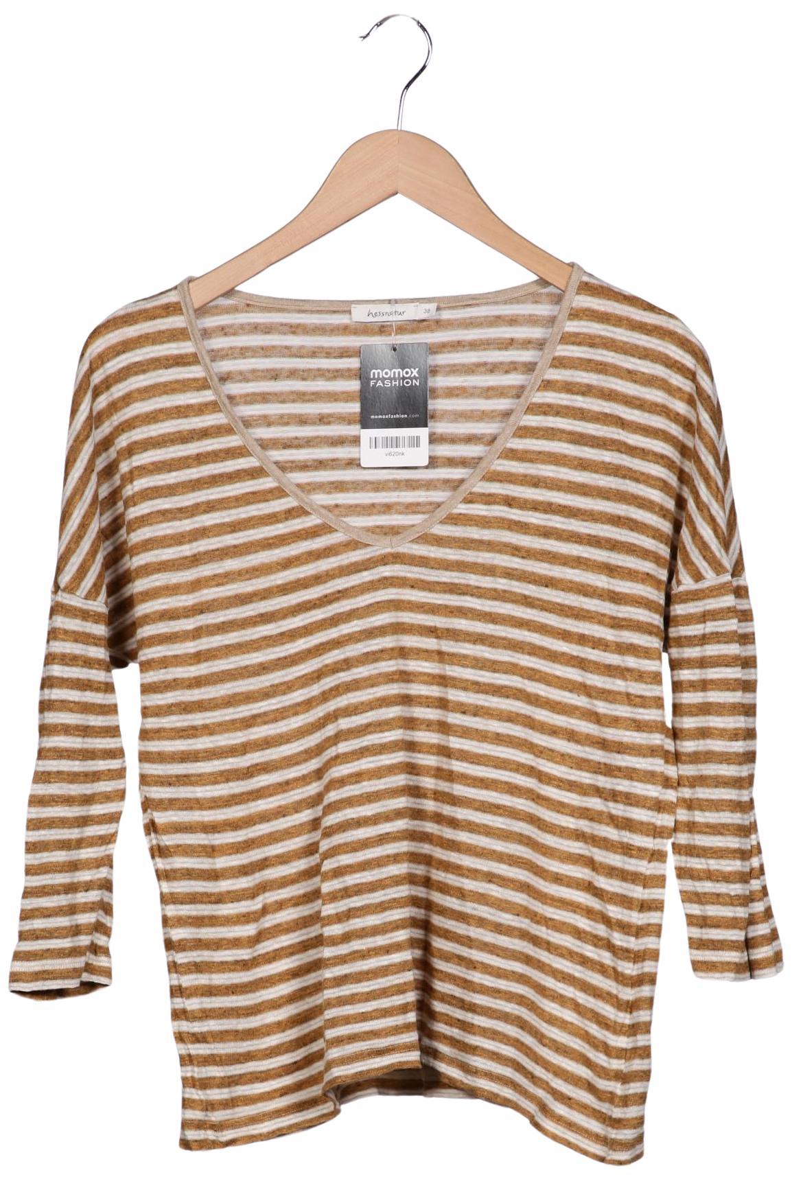 

hessnatur Damen Langarmshirt, beige, Gr. 38