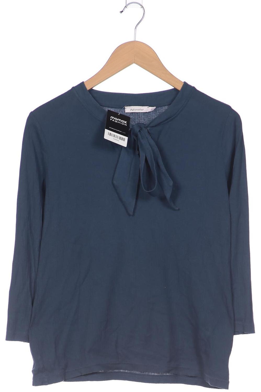 

hessnatur Damen Langarmshirt, blau, Gr. 40